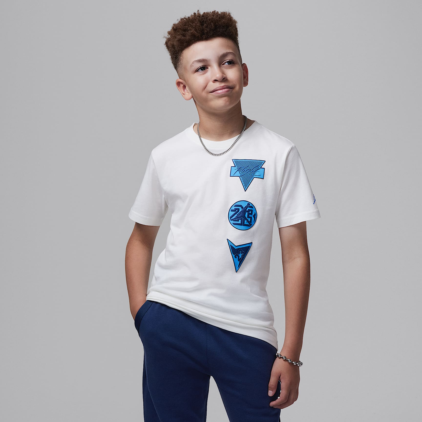 Playera para niños talla grande Jordan "See Me Shine"