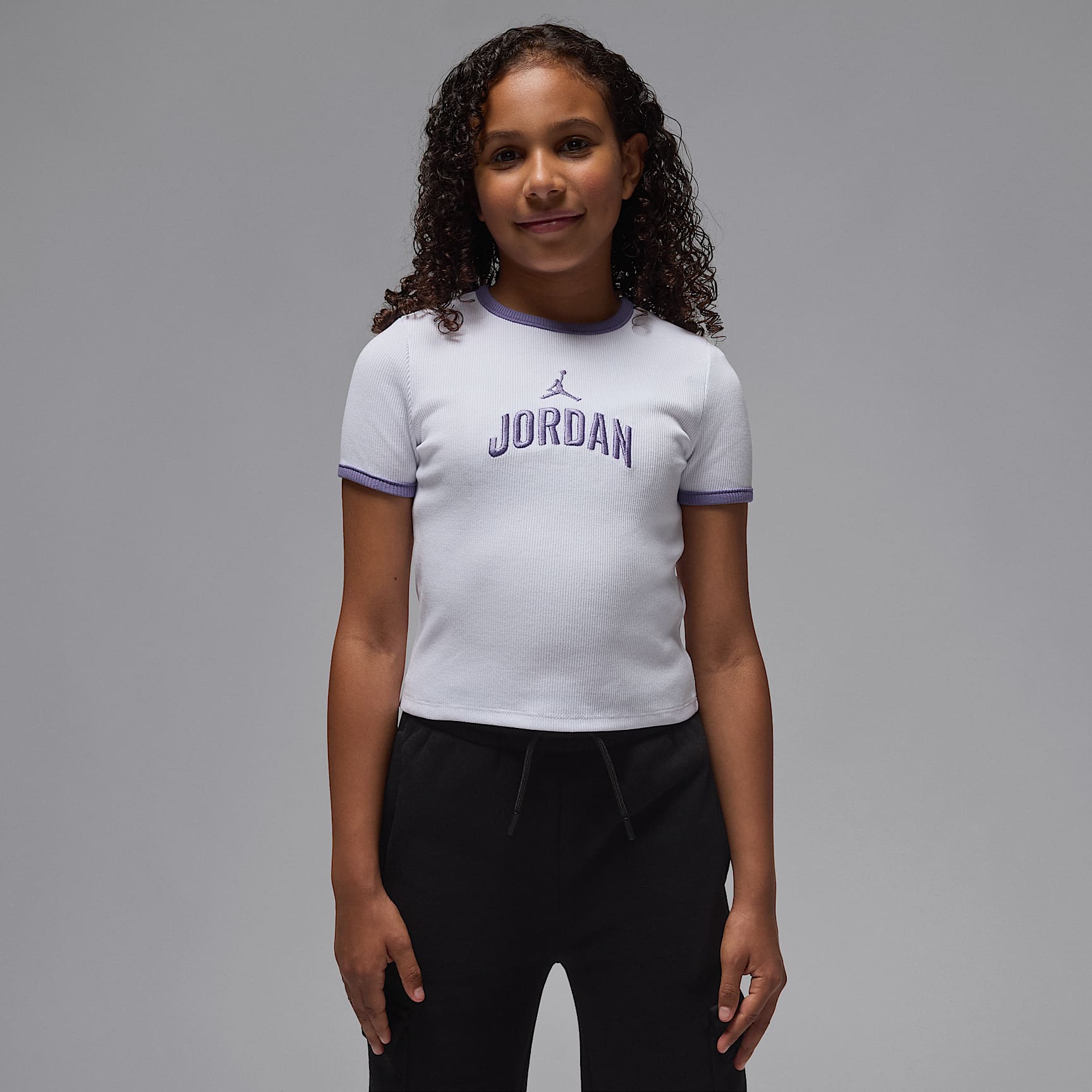 Jordan Older Kids' Semi-Cropped Ribbed T-Shirt
