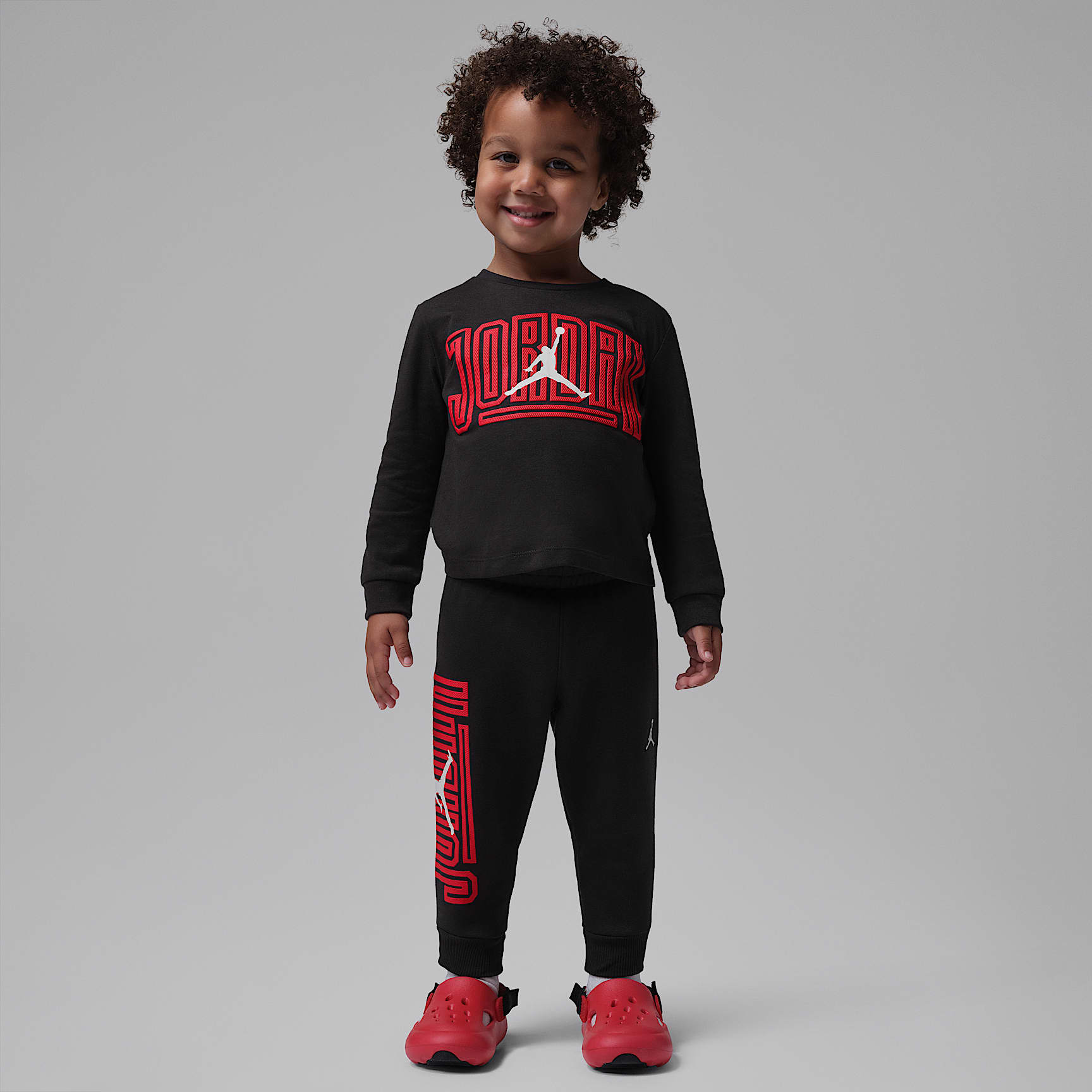 Jordan Toddler Jumpman Long-Sleeve T-Shirt and Fleece Trouser Set