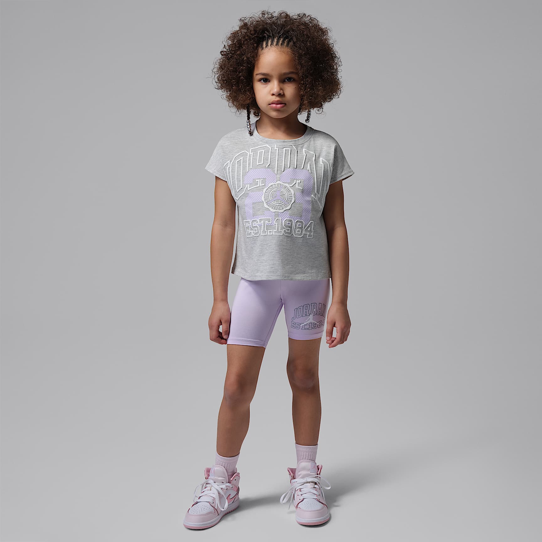 Jordan Little Kids' Boxy T-Shirt and Bike Shorts Set