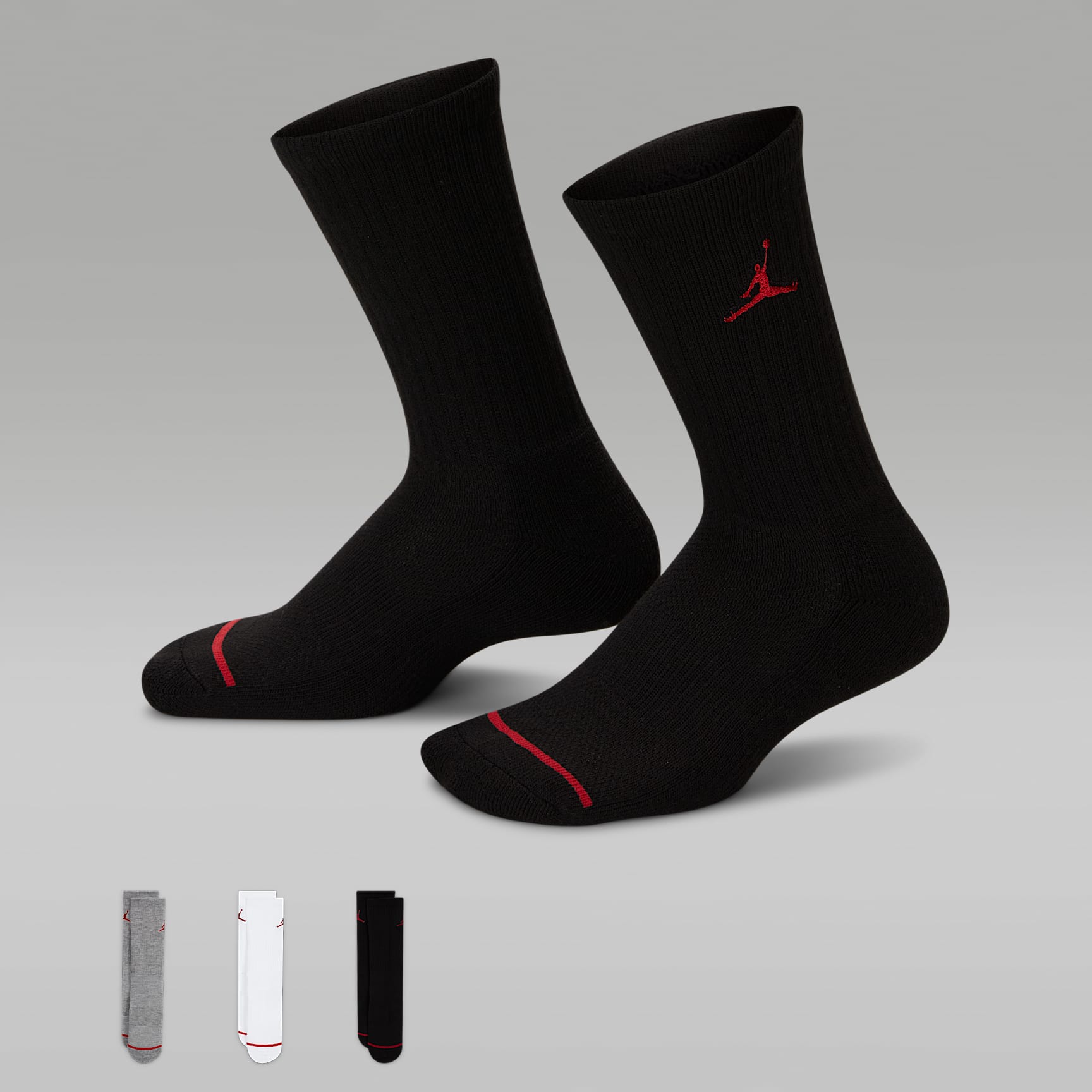 Jordan Big Kids' Crew Socks (3 Pairs)