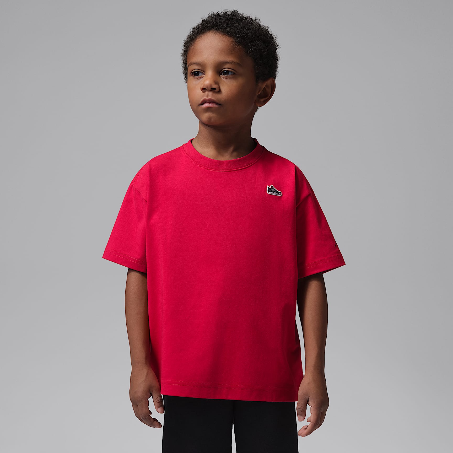 Jordan T-shirt met AJ4 patch voor kids