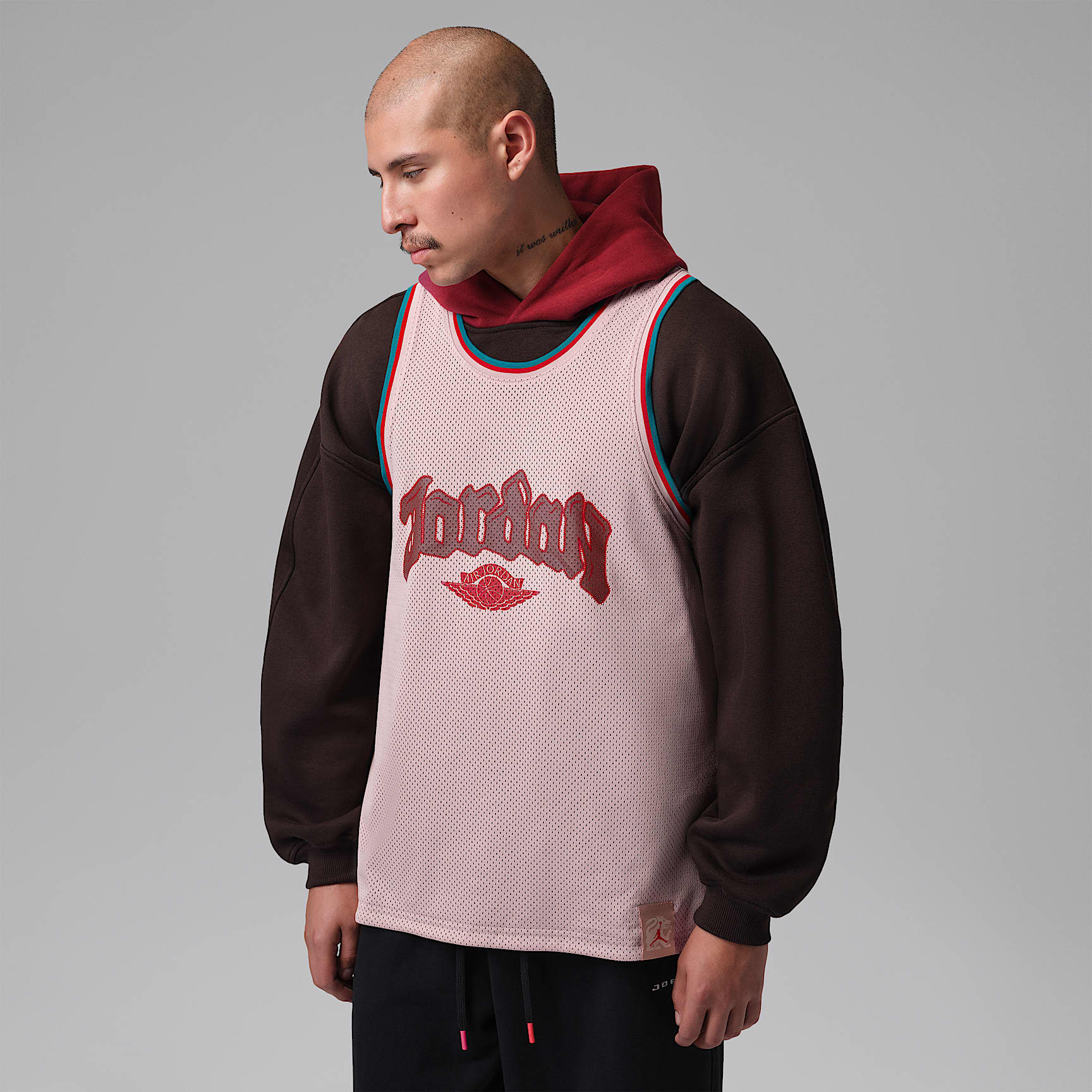 Jersey de malla reversible para hombre Jordan Brooklyn Día de Muertos