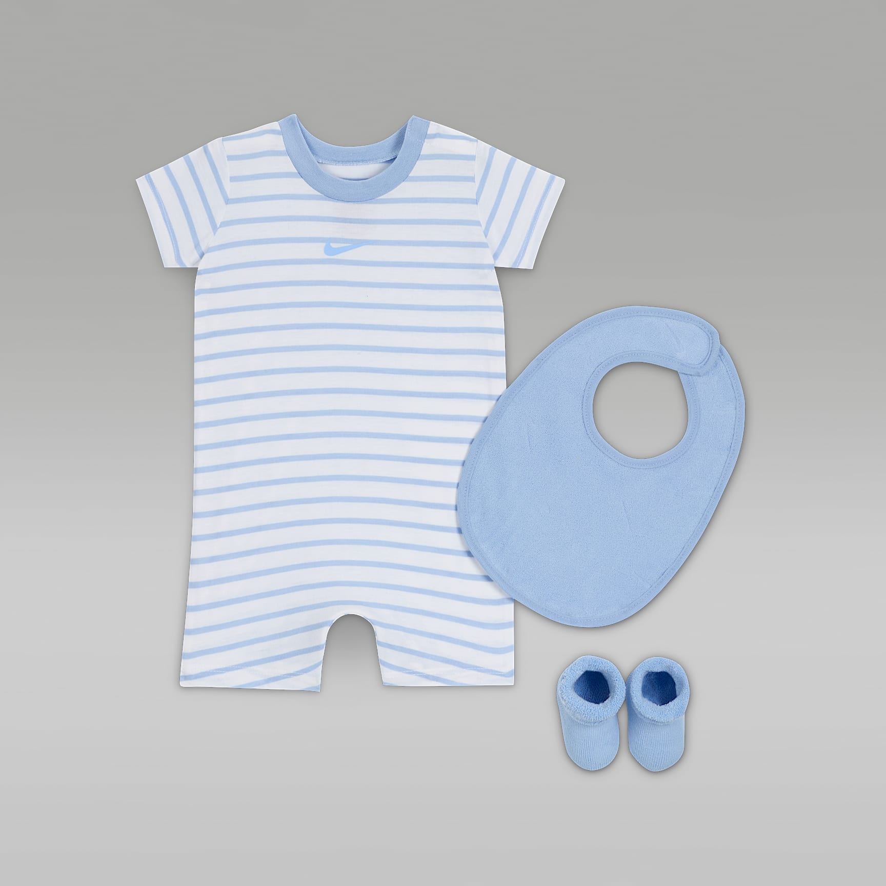Conjunto de enterito de felpa de 3 piezas para bebé Nike