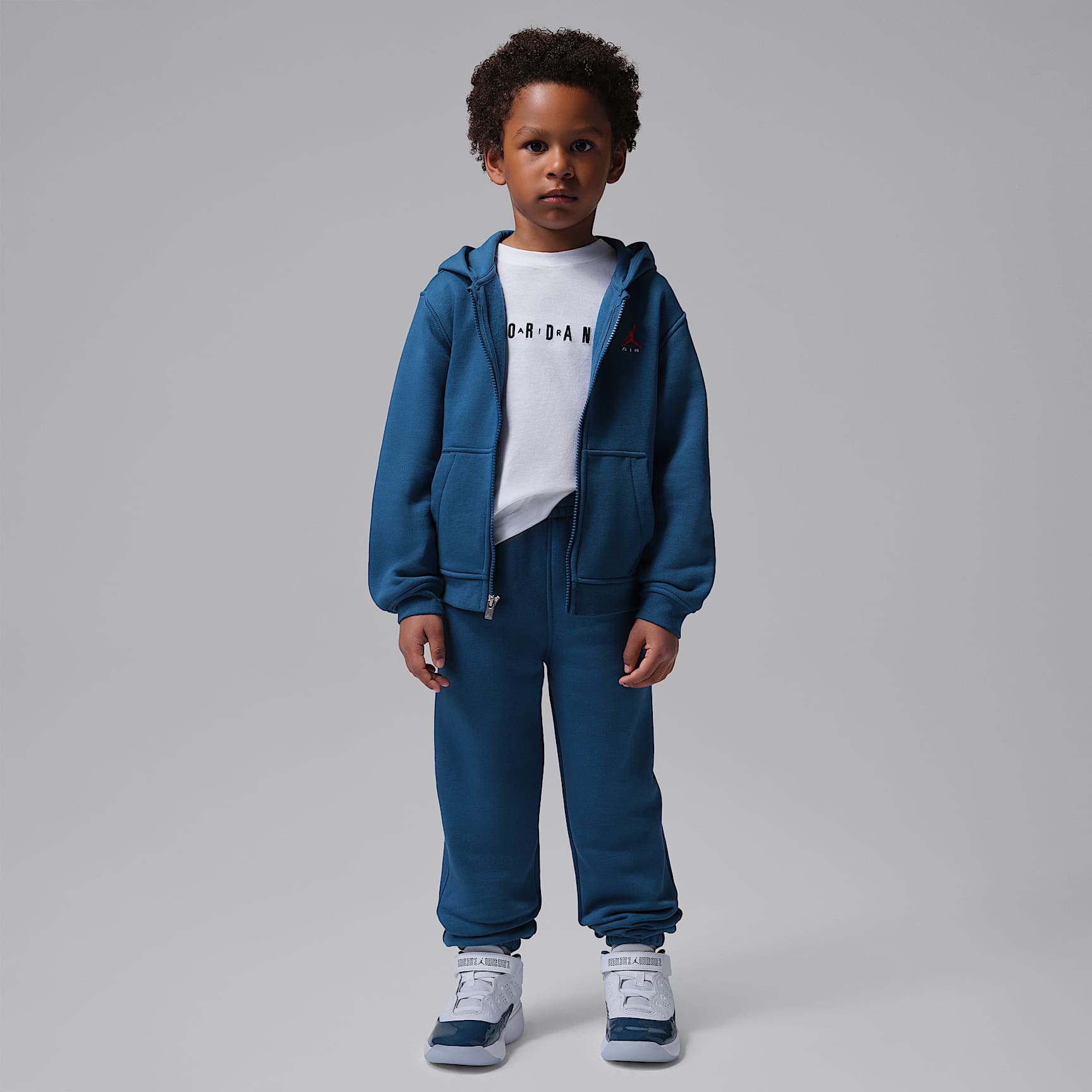 Jordan Brooklyn Fleece Little Kids' 2-Piece Full-Zip Hoodie Set