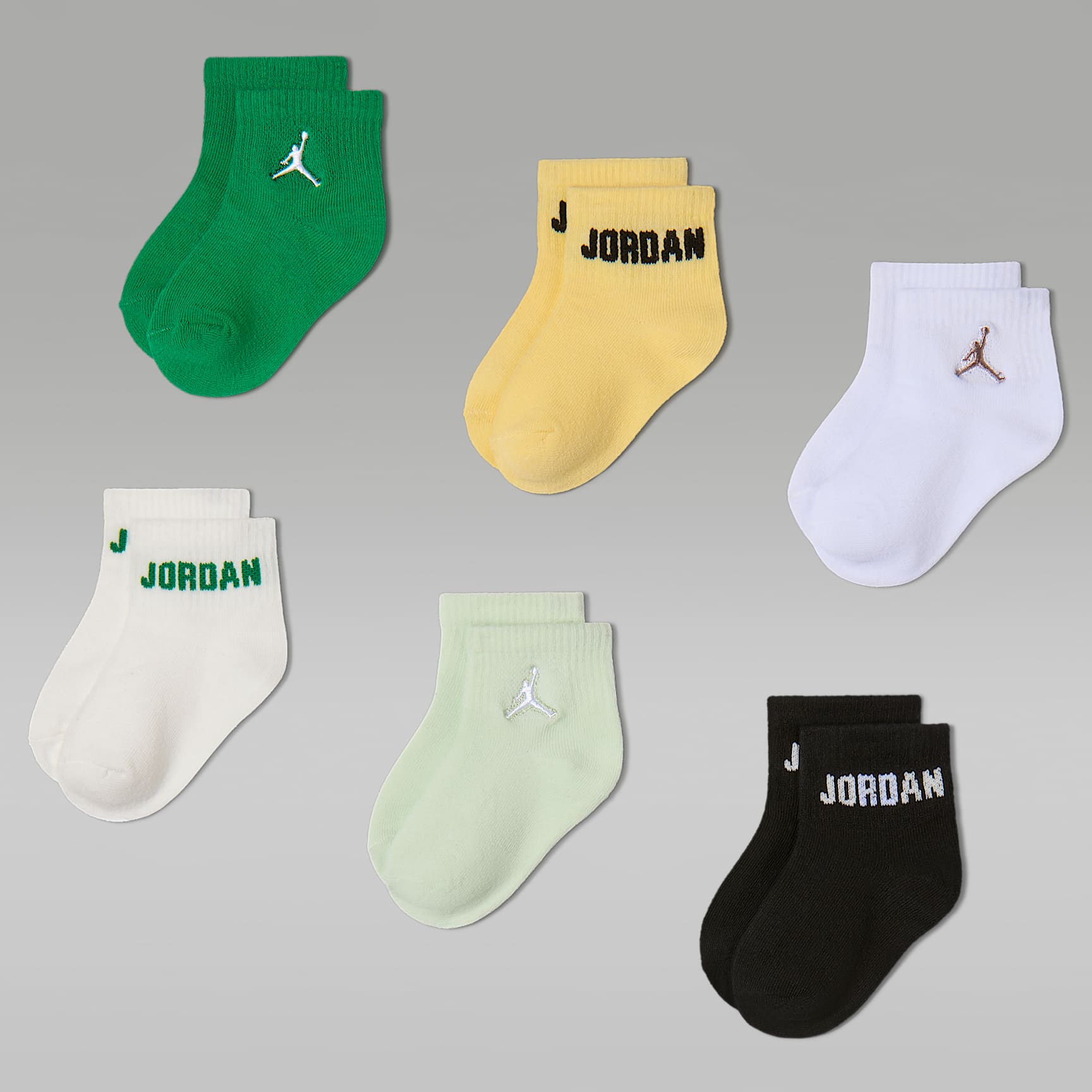 Jordan Everyday Essentials Baby/Toddler Ankle Socks (6 Pairs)