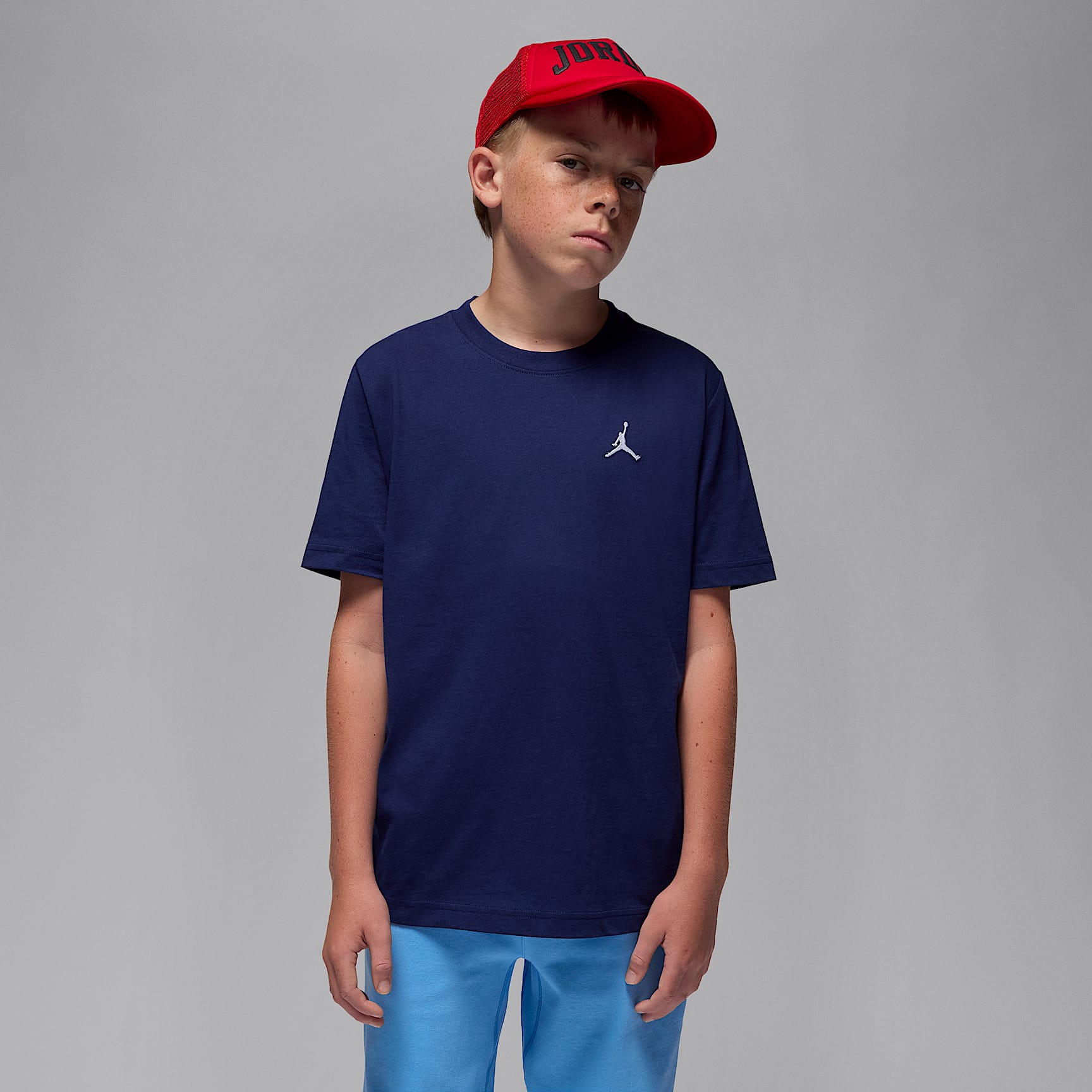Jordan Big Kids' Jumpman Air Embroidered T-Shirt