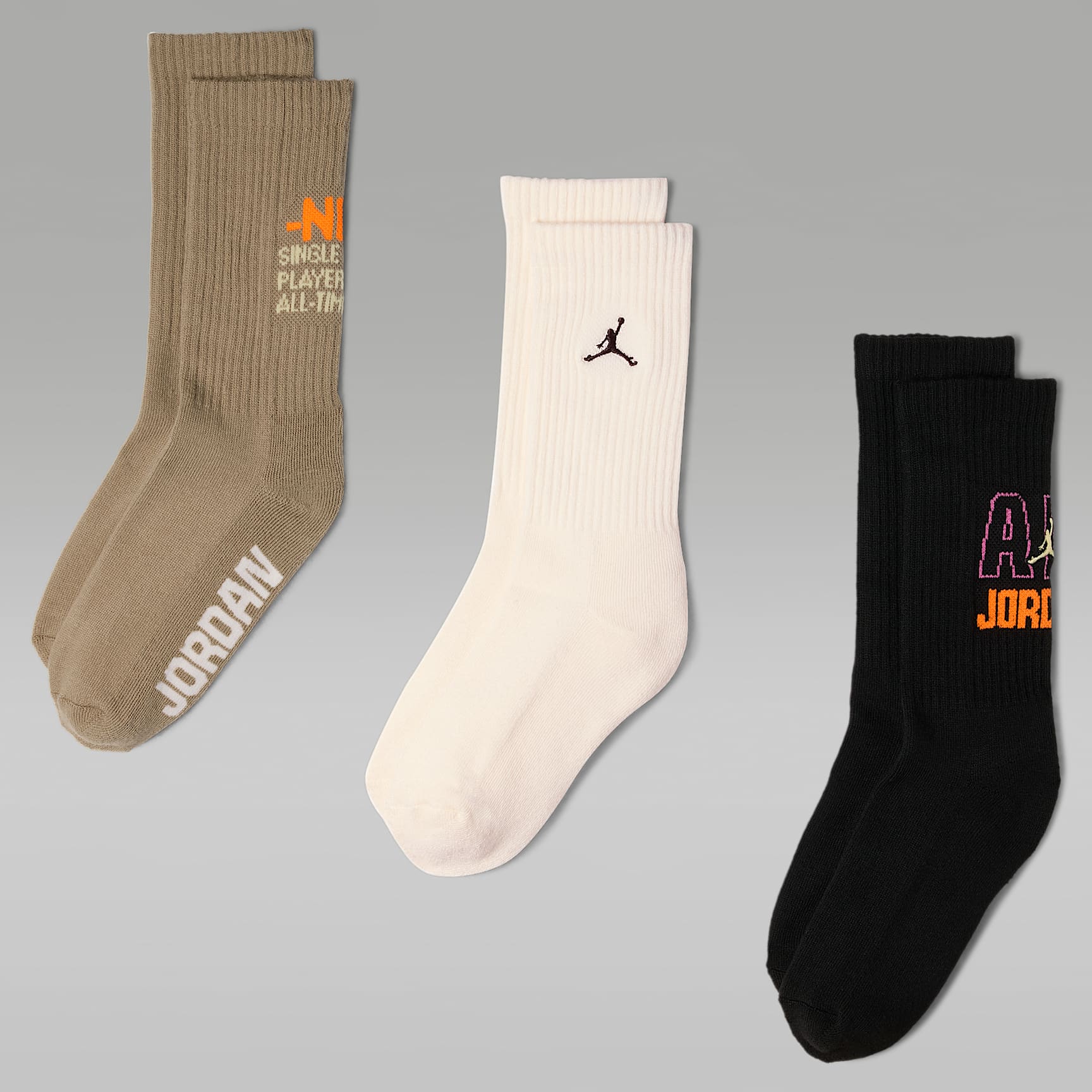 Ropa interior de algodón lisa para niños talla grande (paquete de 3) Nike