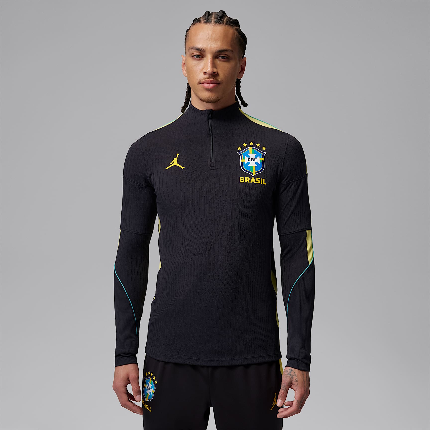 Brazil Strike Elite Men's Jordan Dri-FIT ADV Football Knit Drill Top