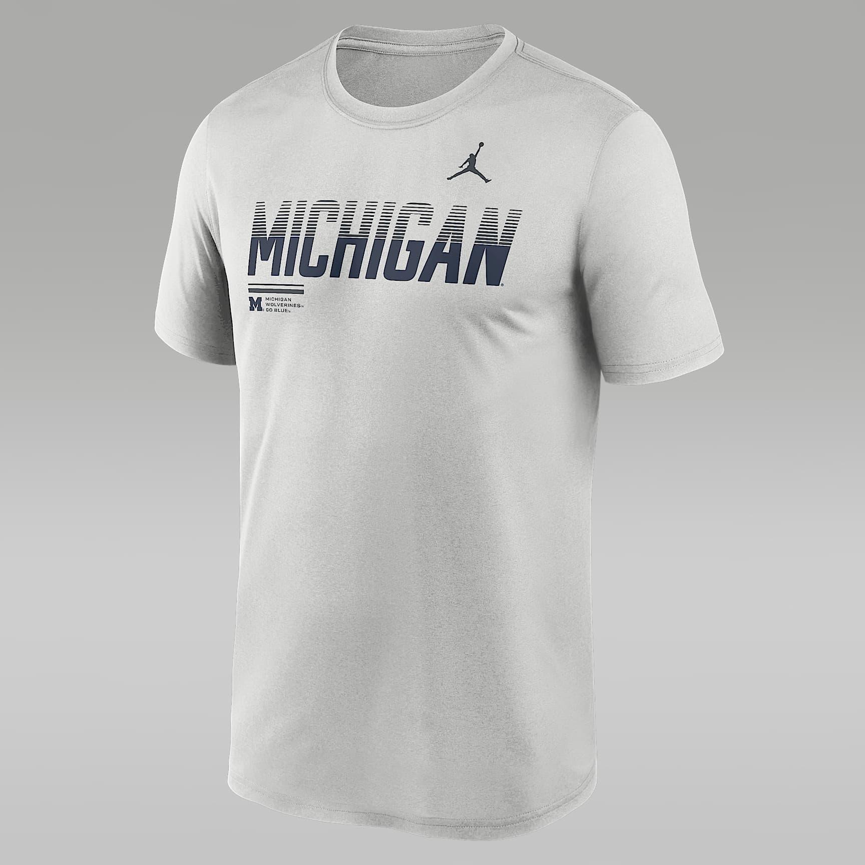 Playera universitaria marca Jordan Dri-FIT para hombre Michigan Sideline Legend