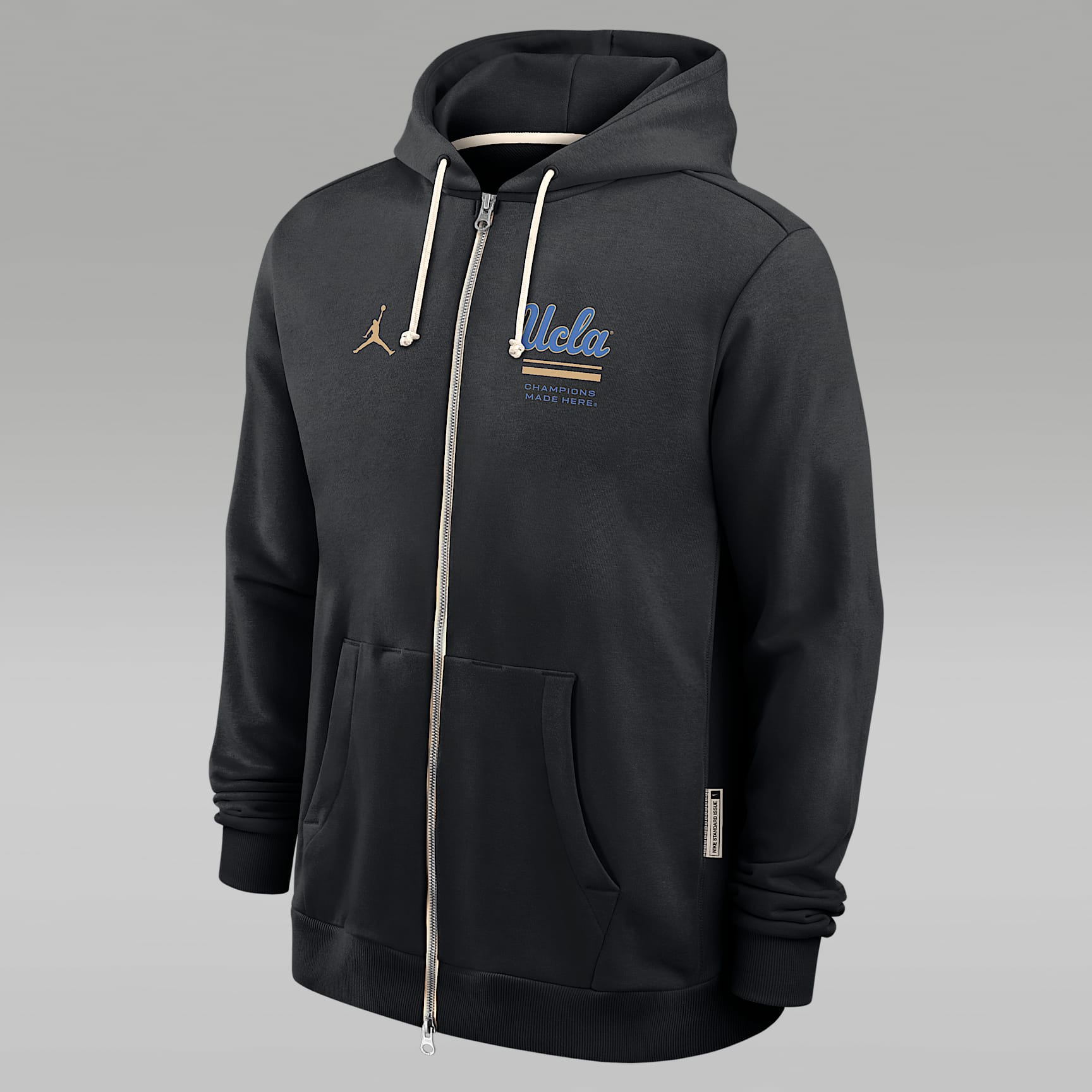 UCLA Sideline Standard Issue Men's Jordan Brand Dri-FIT College Full-Zip Hoodie