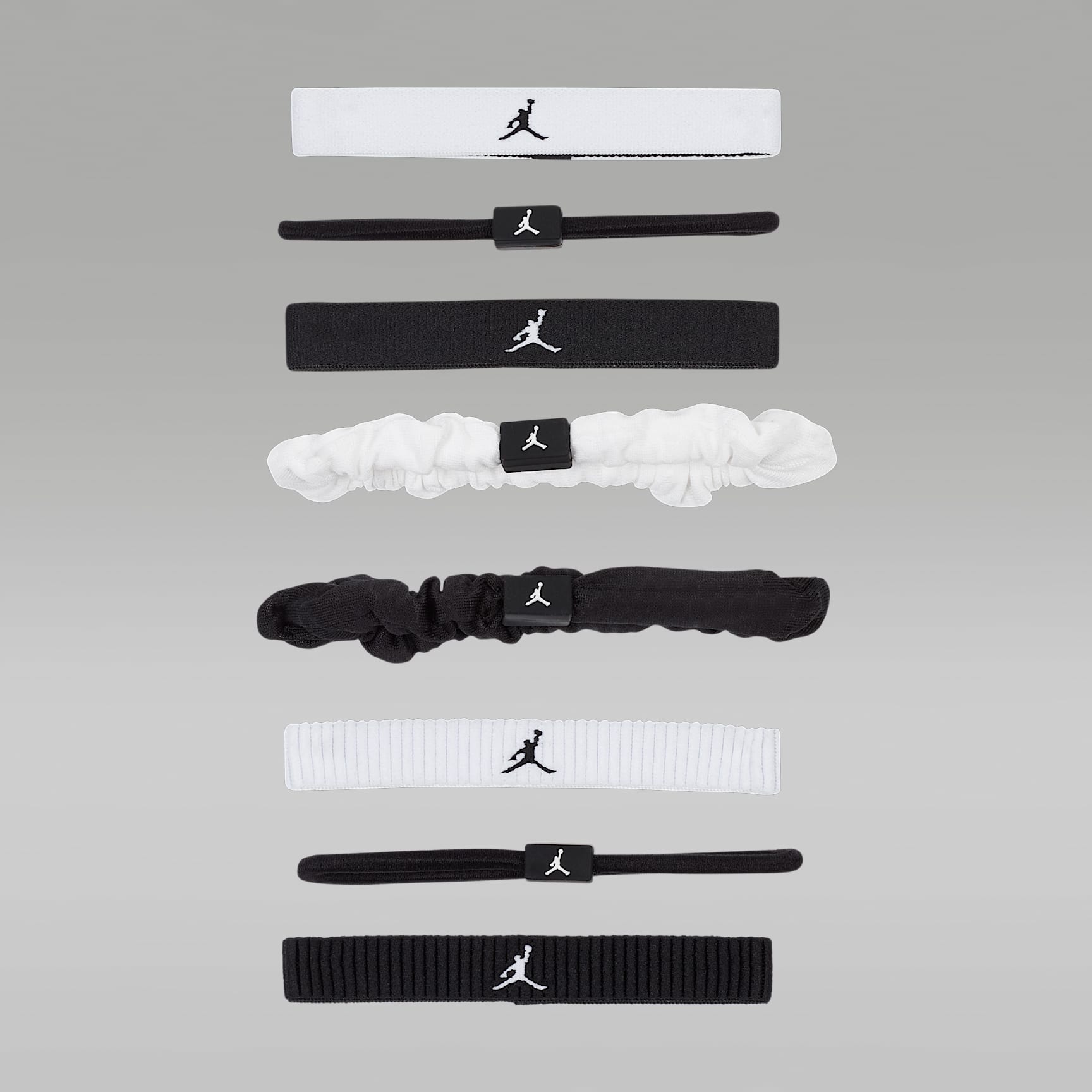 Jordan Sport Mixed Elastic Hair Ties (8-Pack)