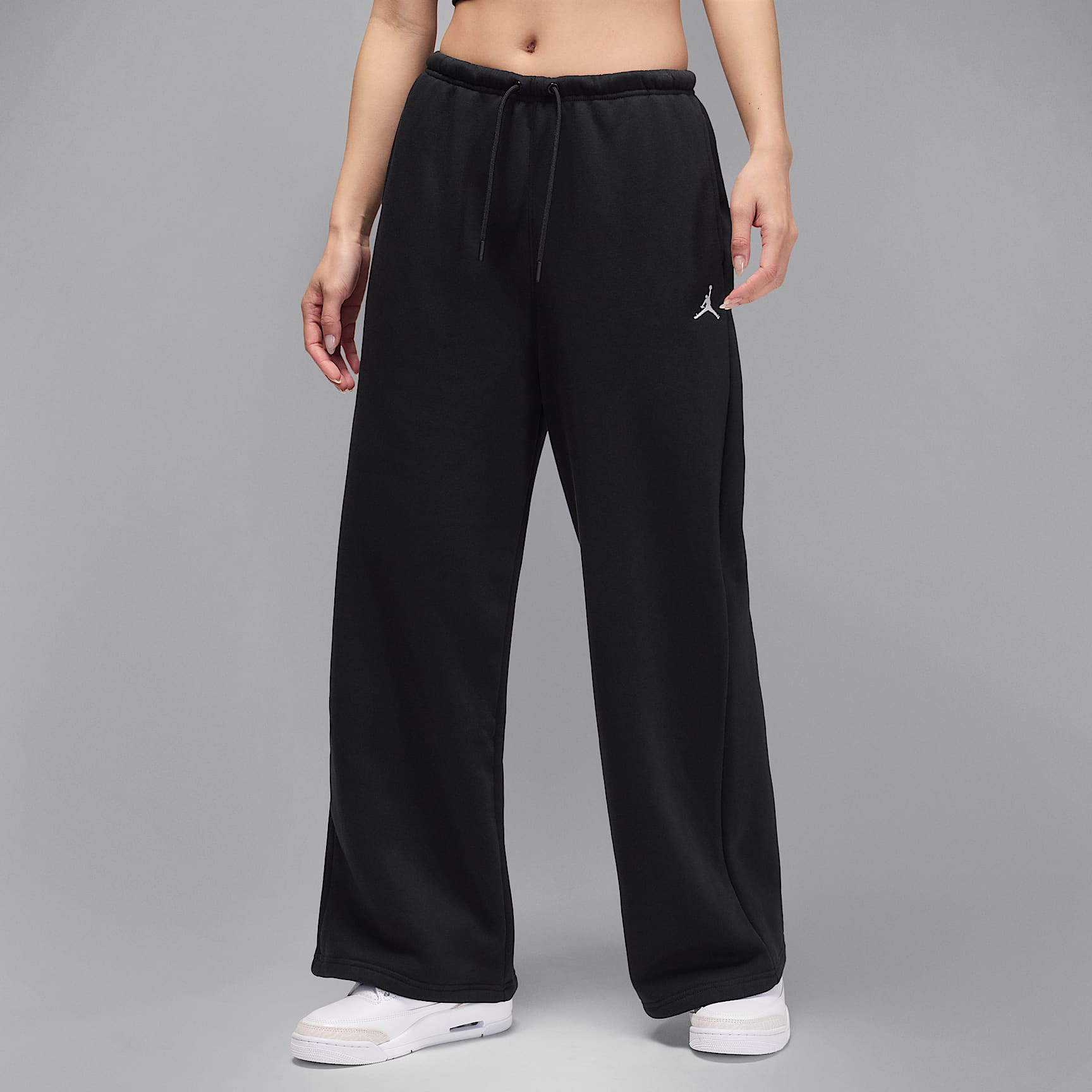 조던 브루클린 플리스 여성 오픈 헴 팬츠