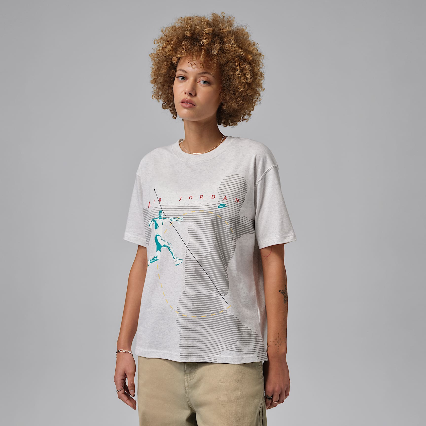 T-shirt à motif Jordan Flight pour femme