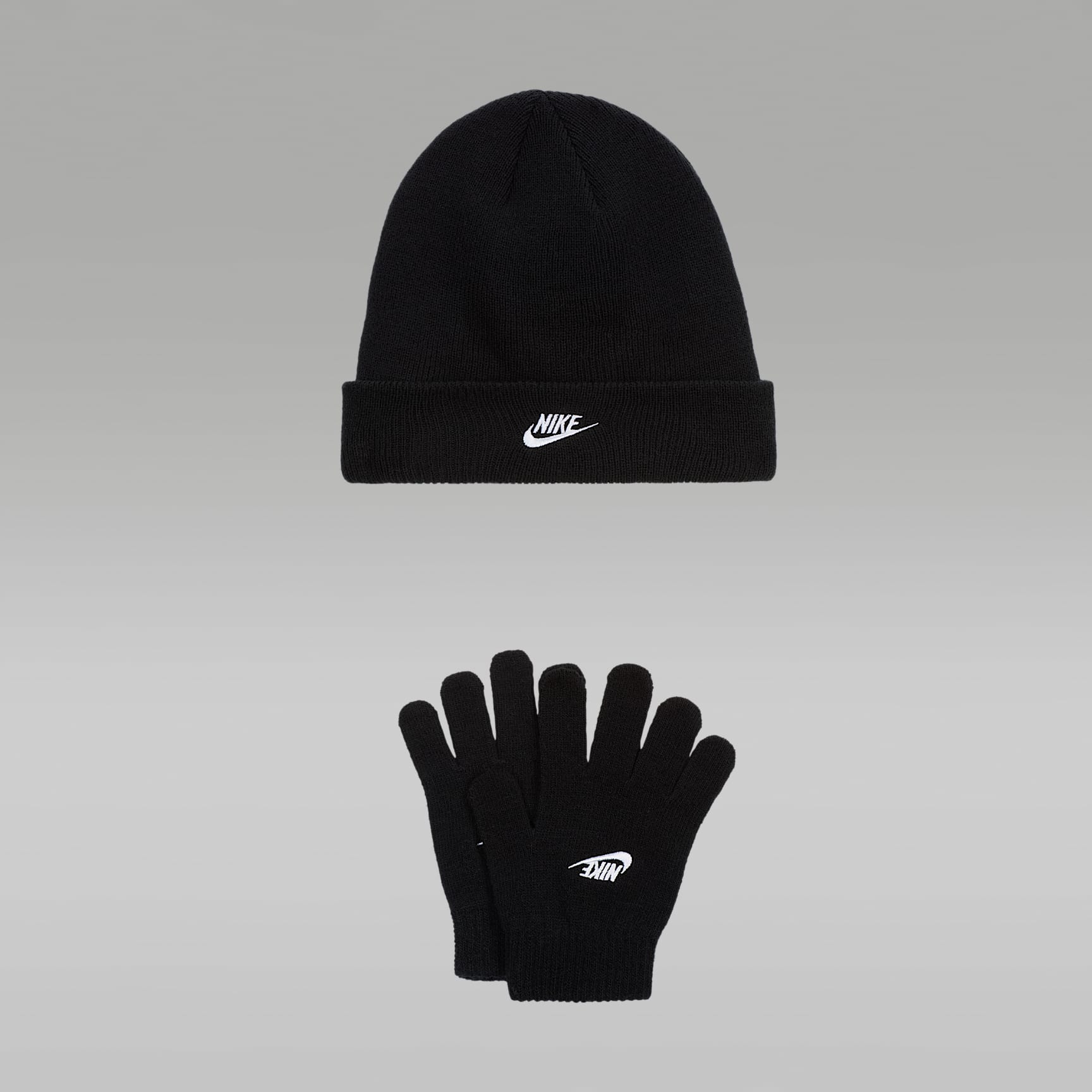 Souprava čepice a rukavic Nike Club pro malé děti