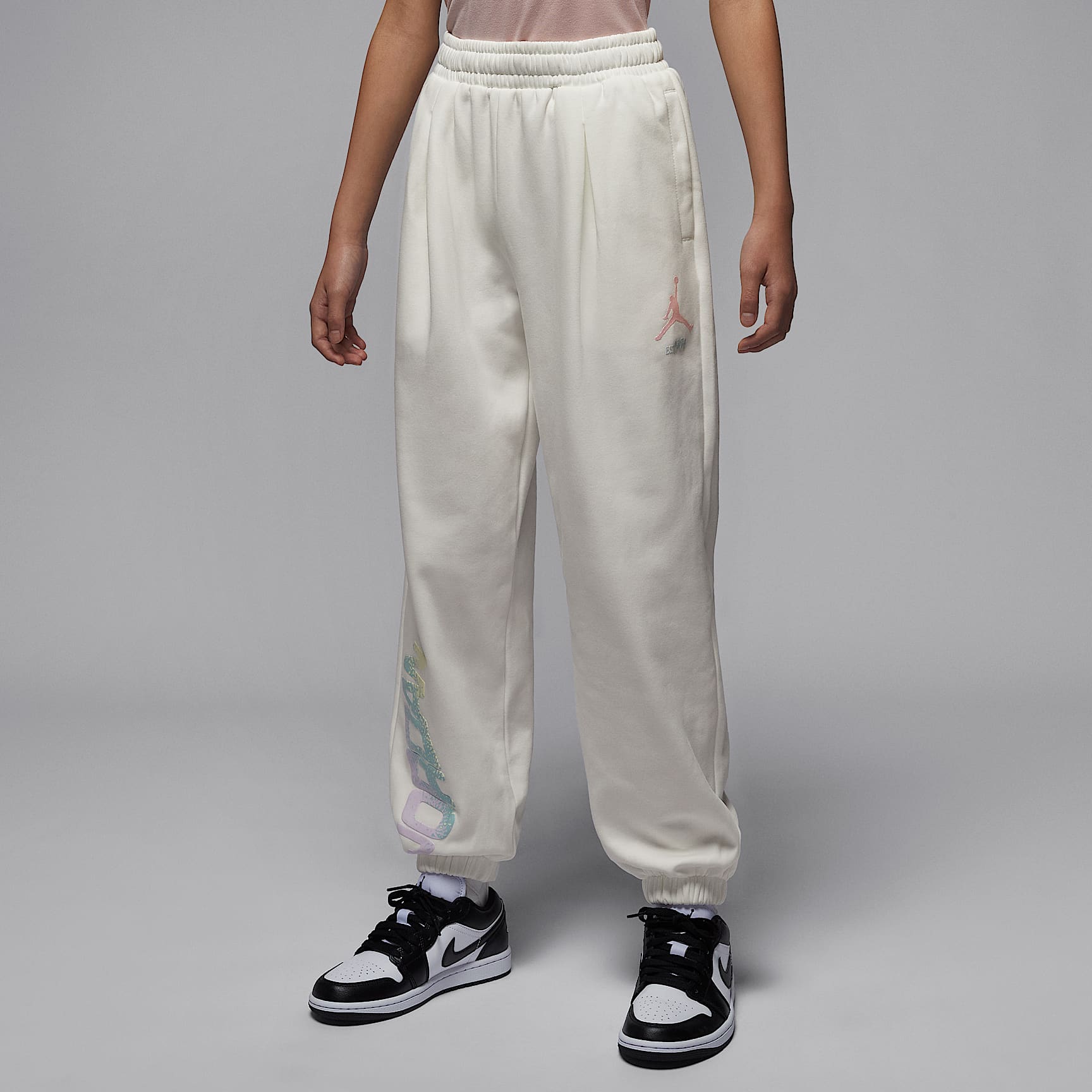 조던 점프맨 클럽 주니어 플리츠 플리스 팬츠