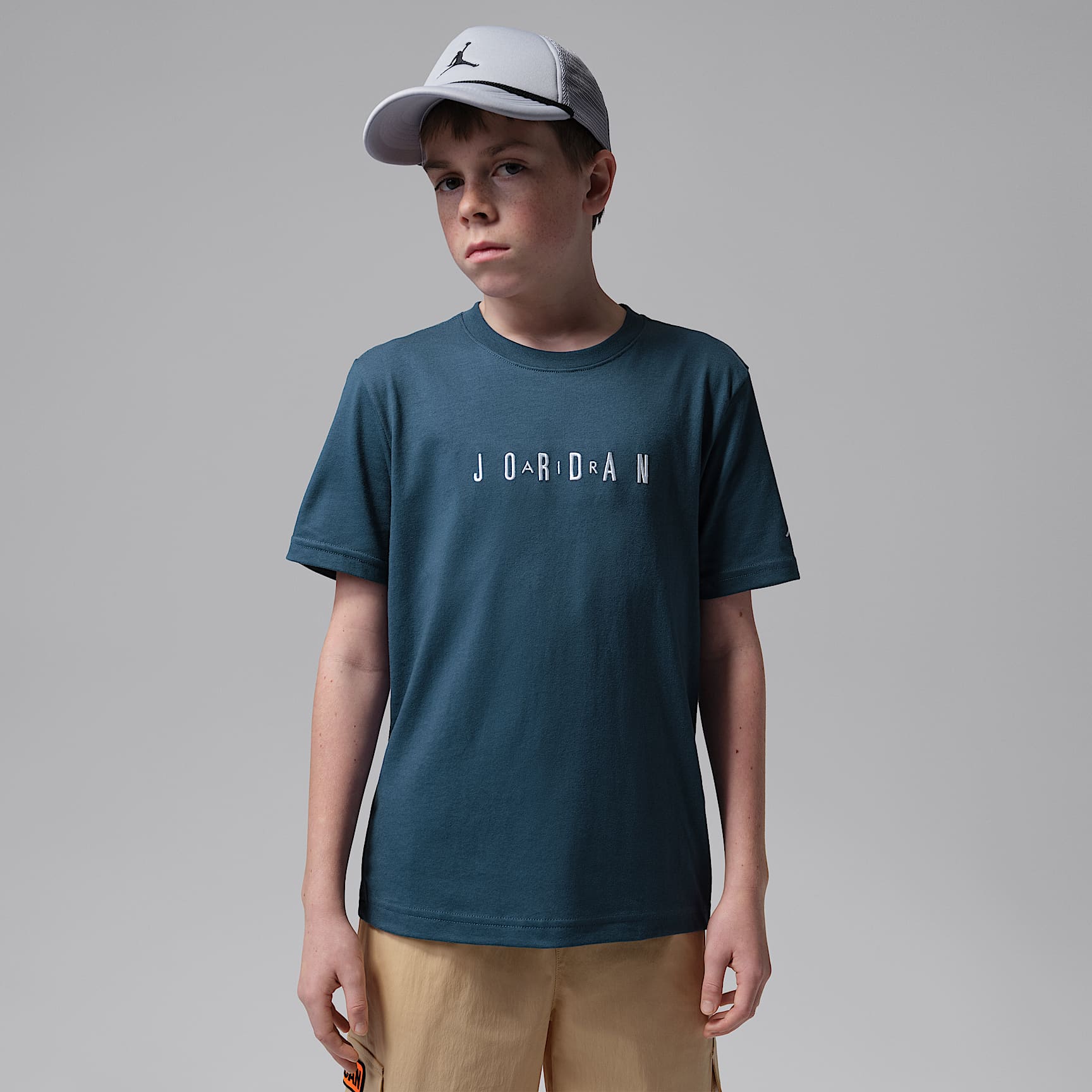 Jordan Big Kids' Embroidered Logo T-Shirt