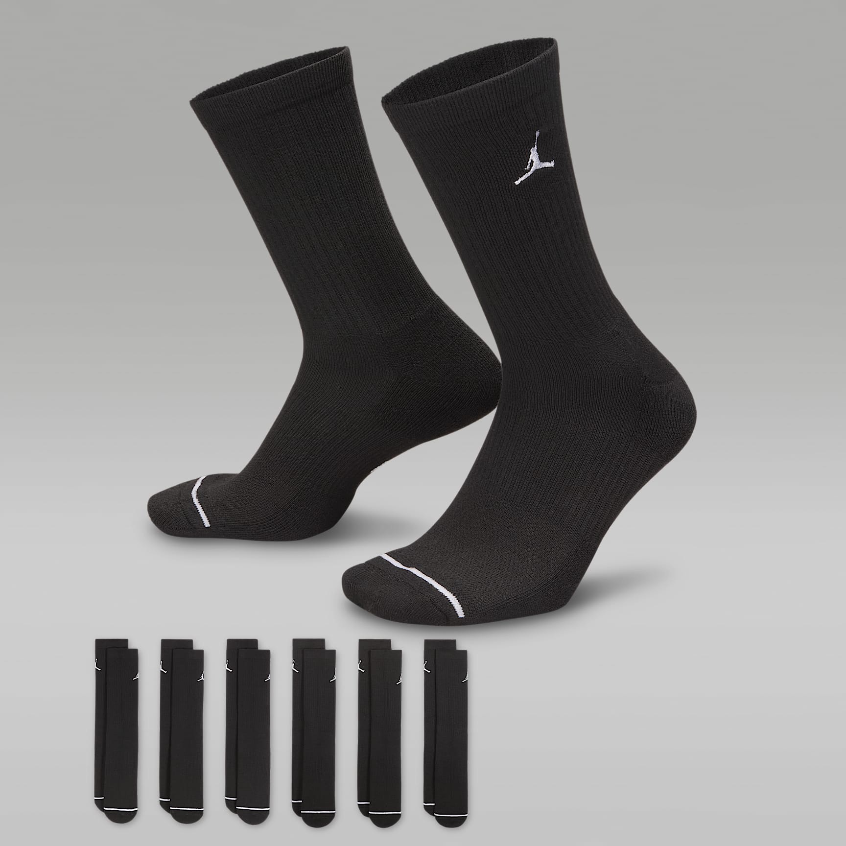 Jordan Everyday Cushioned Crew Socks (6 Pairs)