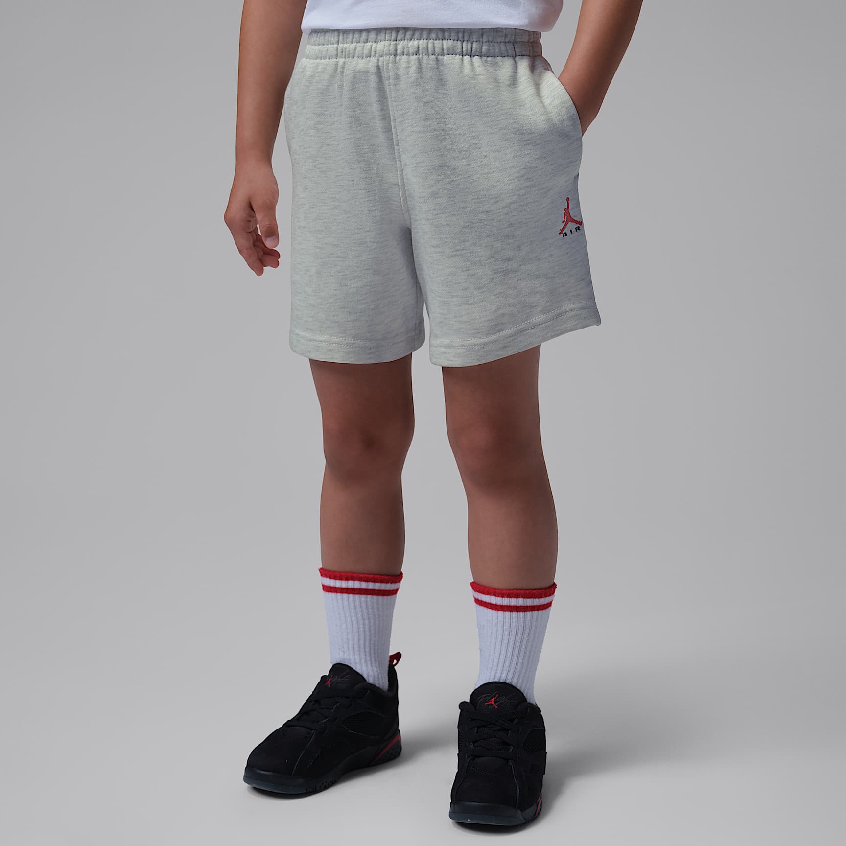 Shorts Jordan de French Terry para niños talla pequeña Brooklyn