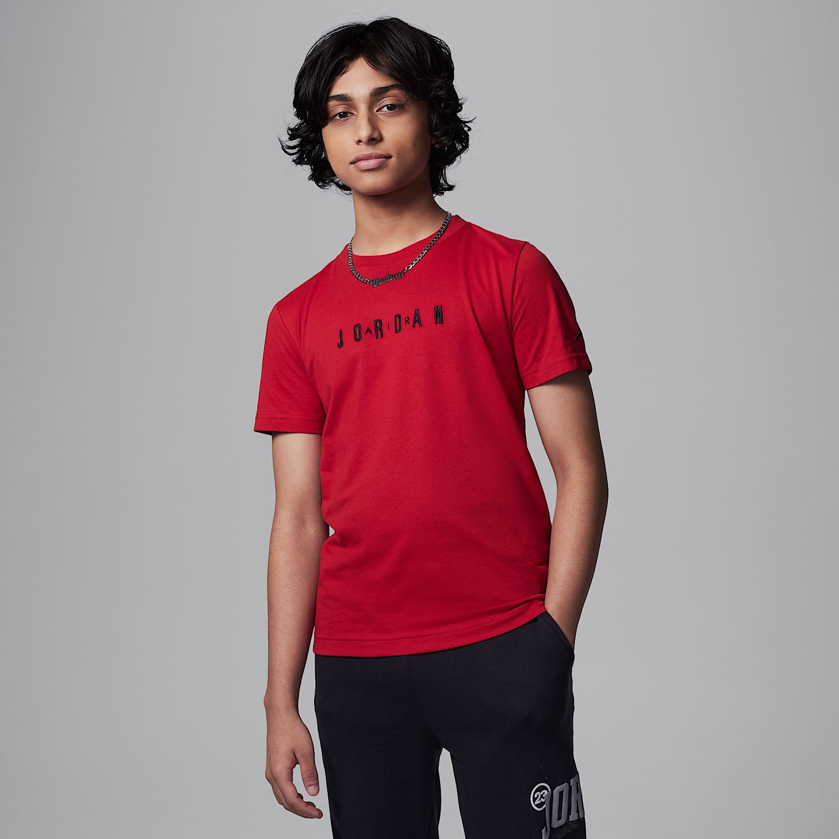 Jordan Big Kids' Embroidered T-Shirt
