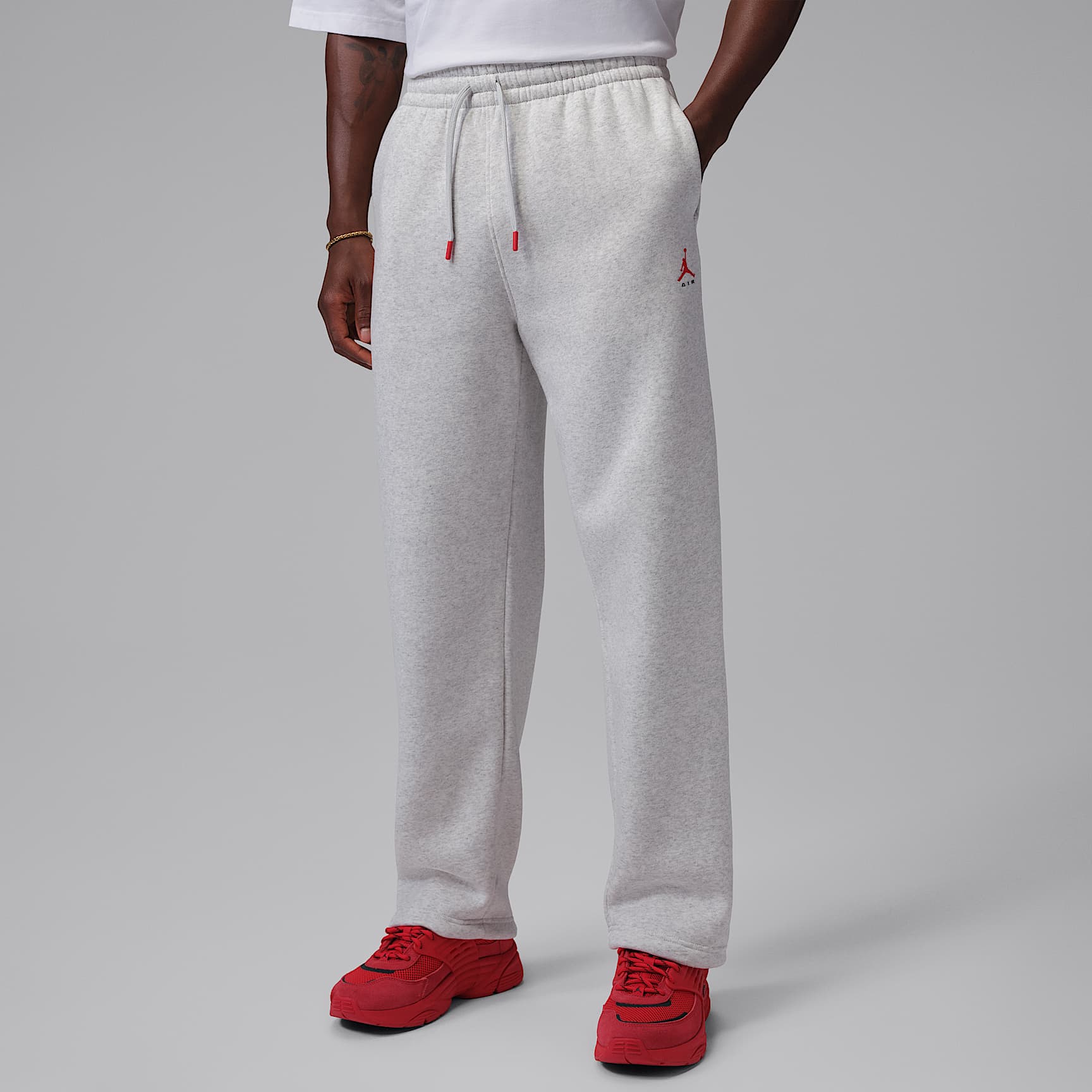 Jordan Brooklyn Men's Statement Fleece Open-Hem Trousers
