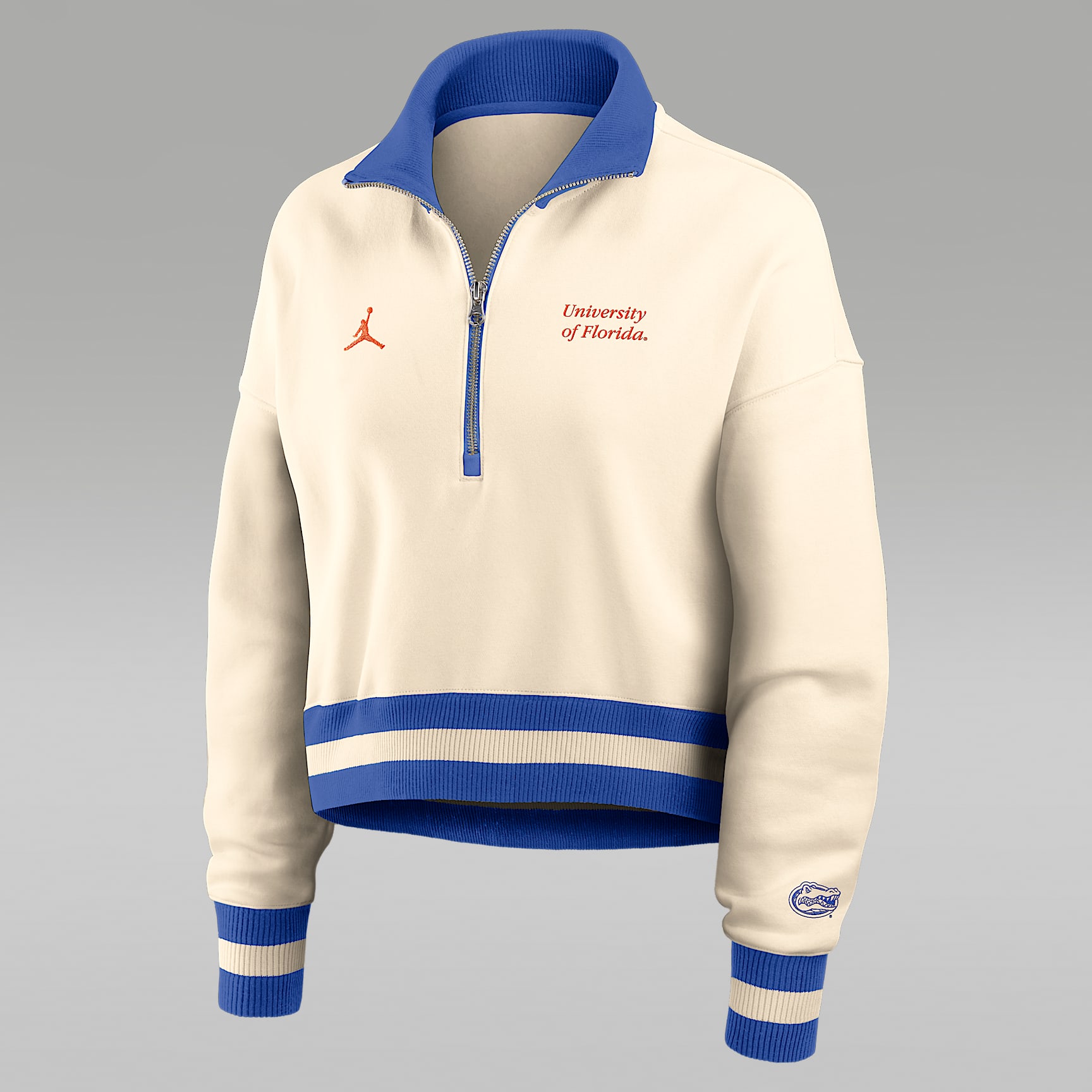 Florida Legacy Women's Jordan Brand College Cropped 1/4-Zip Crew