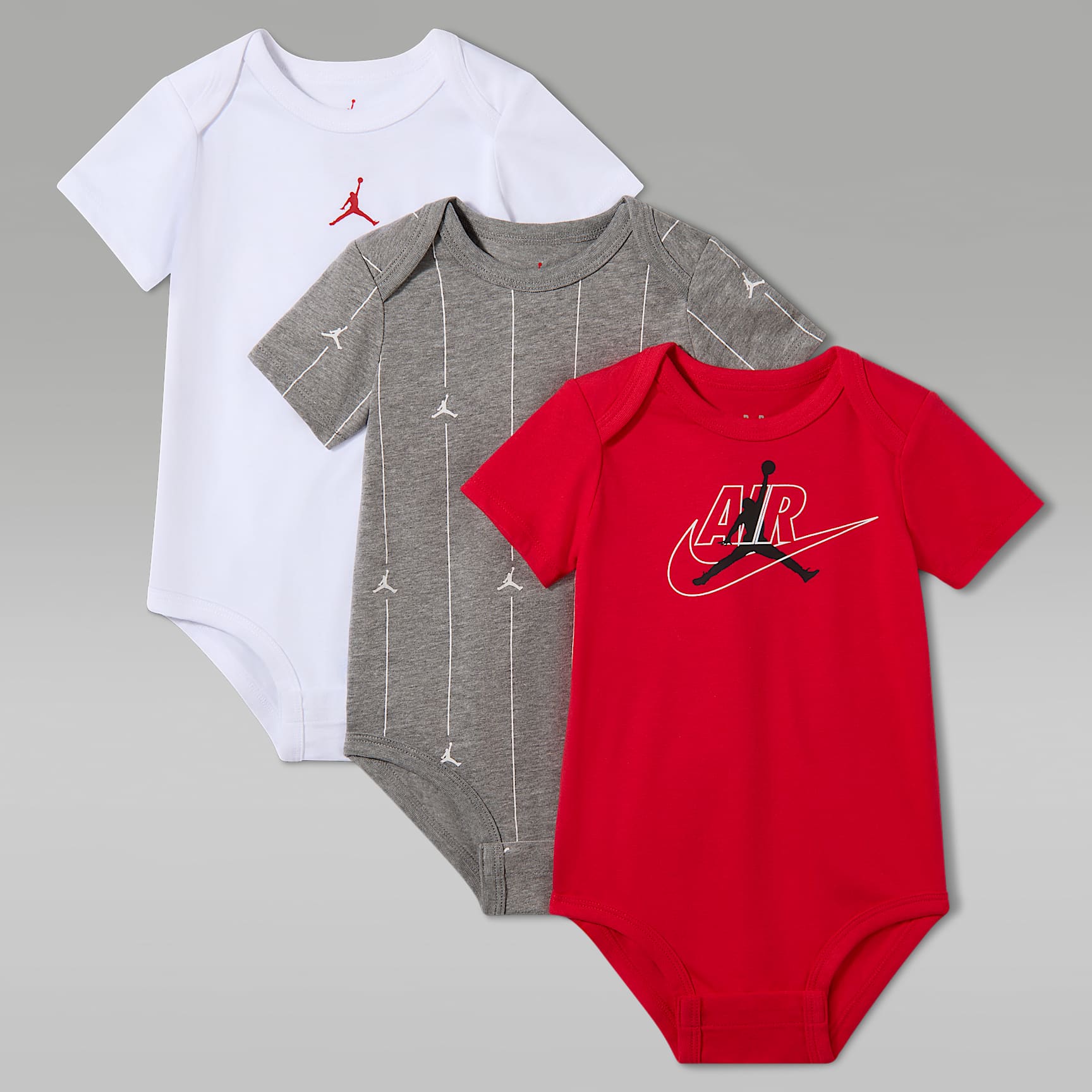 ジョーダン ベビー (0〜9ヶ月) Jumpman Air ボディスーツ (3枚)