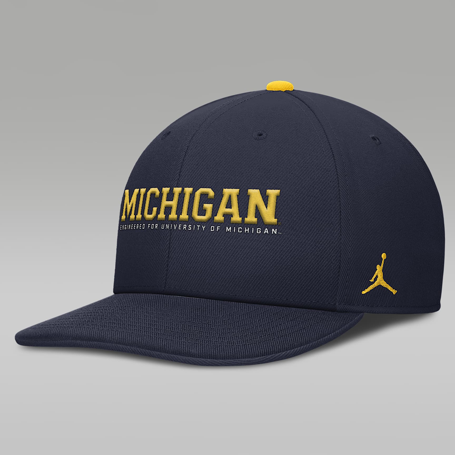 Gorra universitaria marca Jordan Dri-FIT ajustable para hombre Michigan On-Field Club