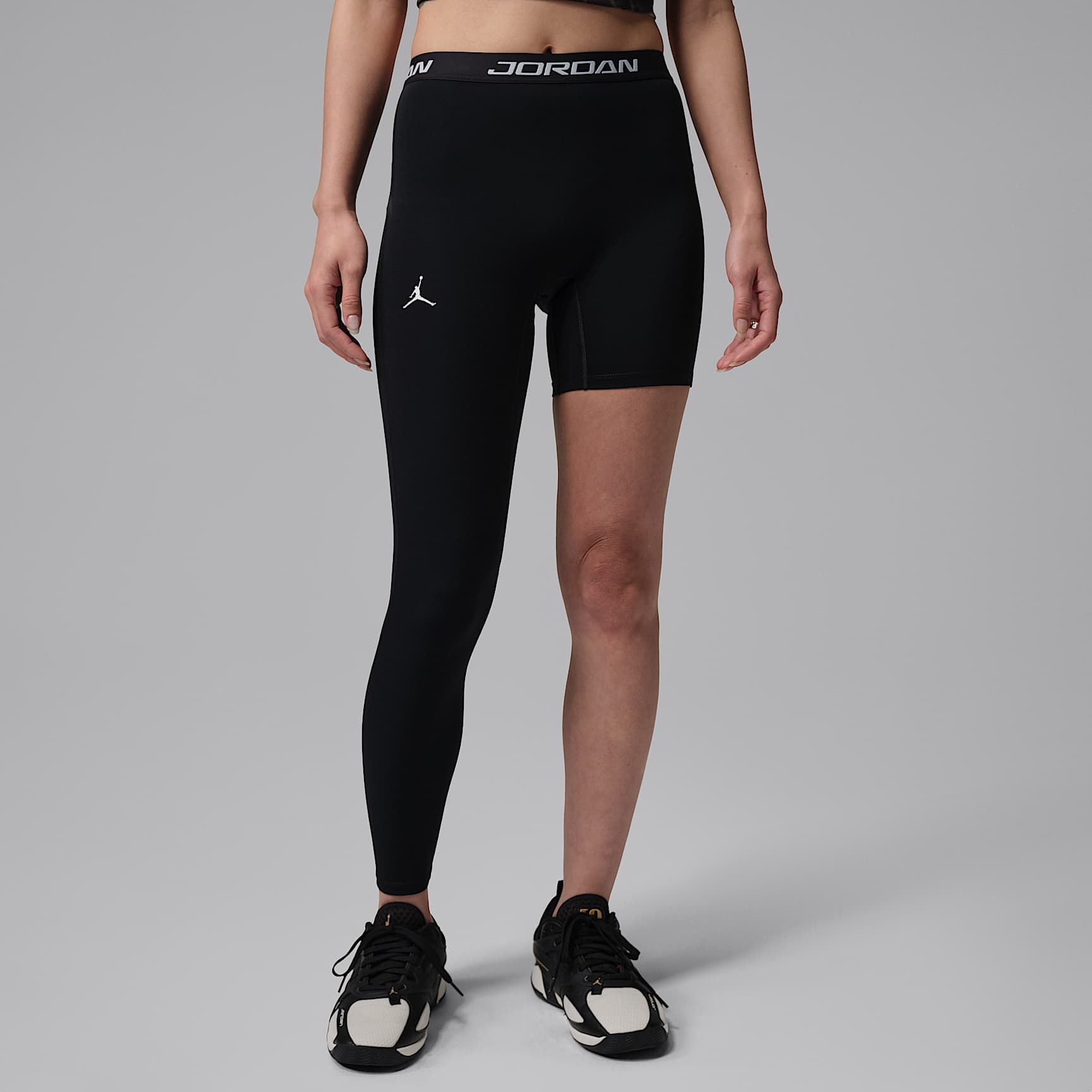 ジョーダン スポーツ ウィメンズ ハイライズ シングルレッグ バスケットボールタイツ (右)