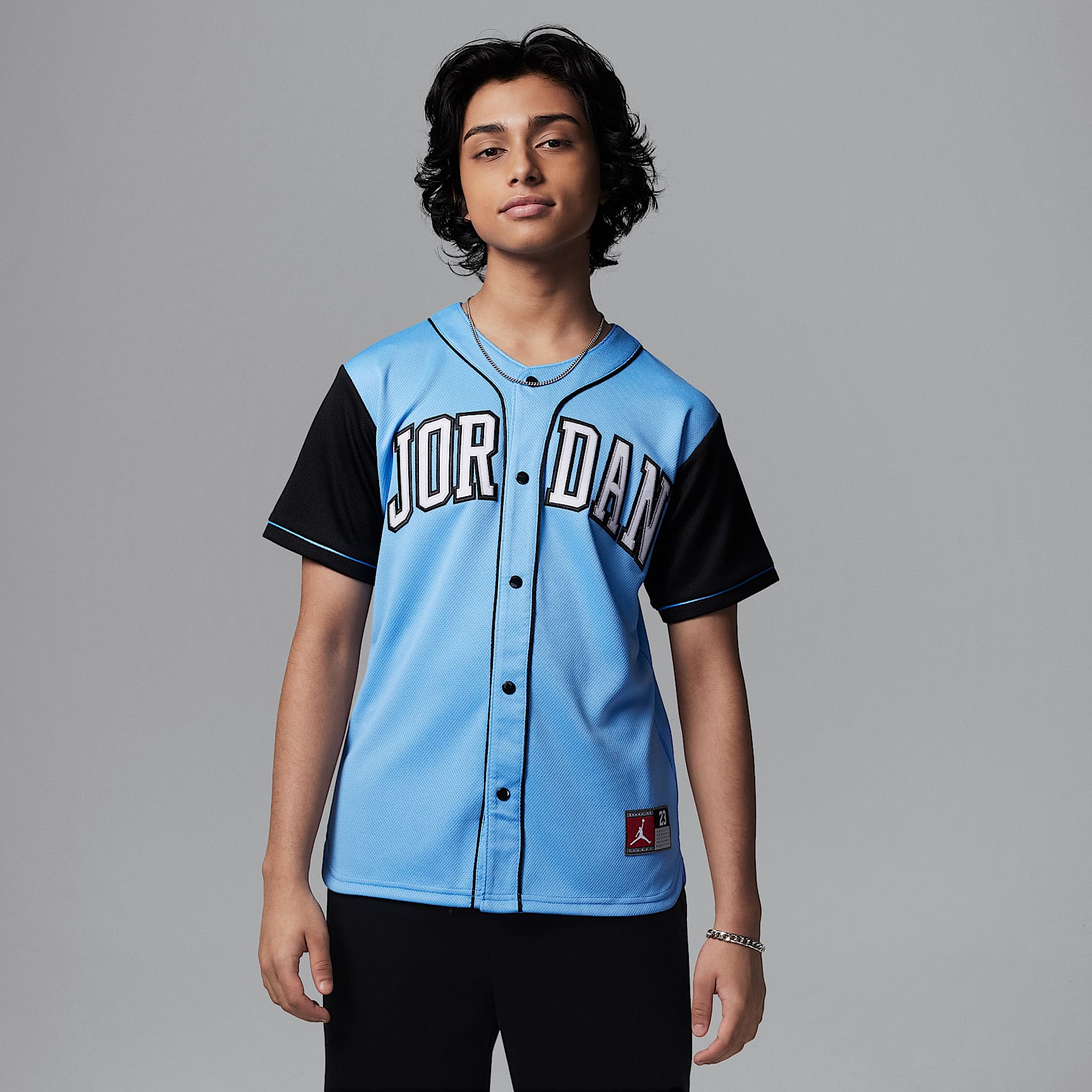 Jersey de béisbol para niños talla grande Jordan