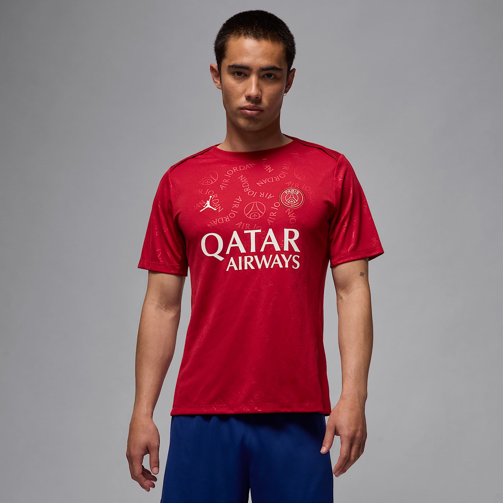 Paris Saint-Germain Academy Pro Fourth Men's Jordan Dri-FIT Football Short-Sleeve Pre-Match Top