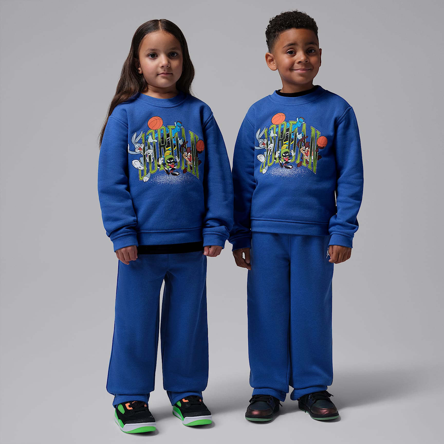 Jordan Little Kids' Space Jam 30 2-Piece Arched Crew Top Set