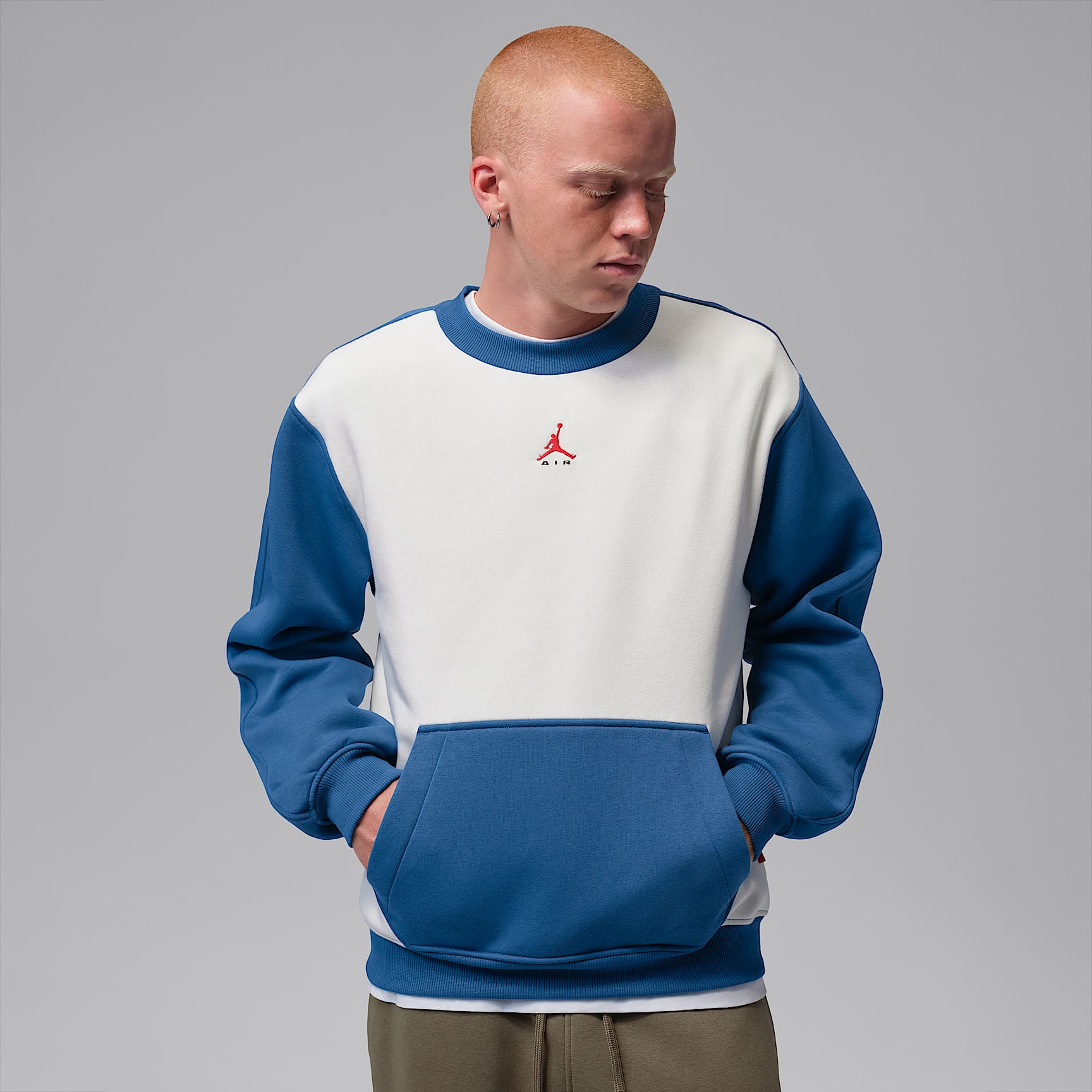 Jordan Brooklyn Men's Fleece Crew-Neck Sweatshirt