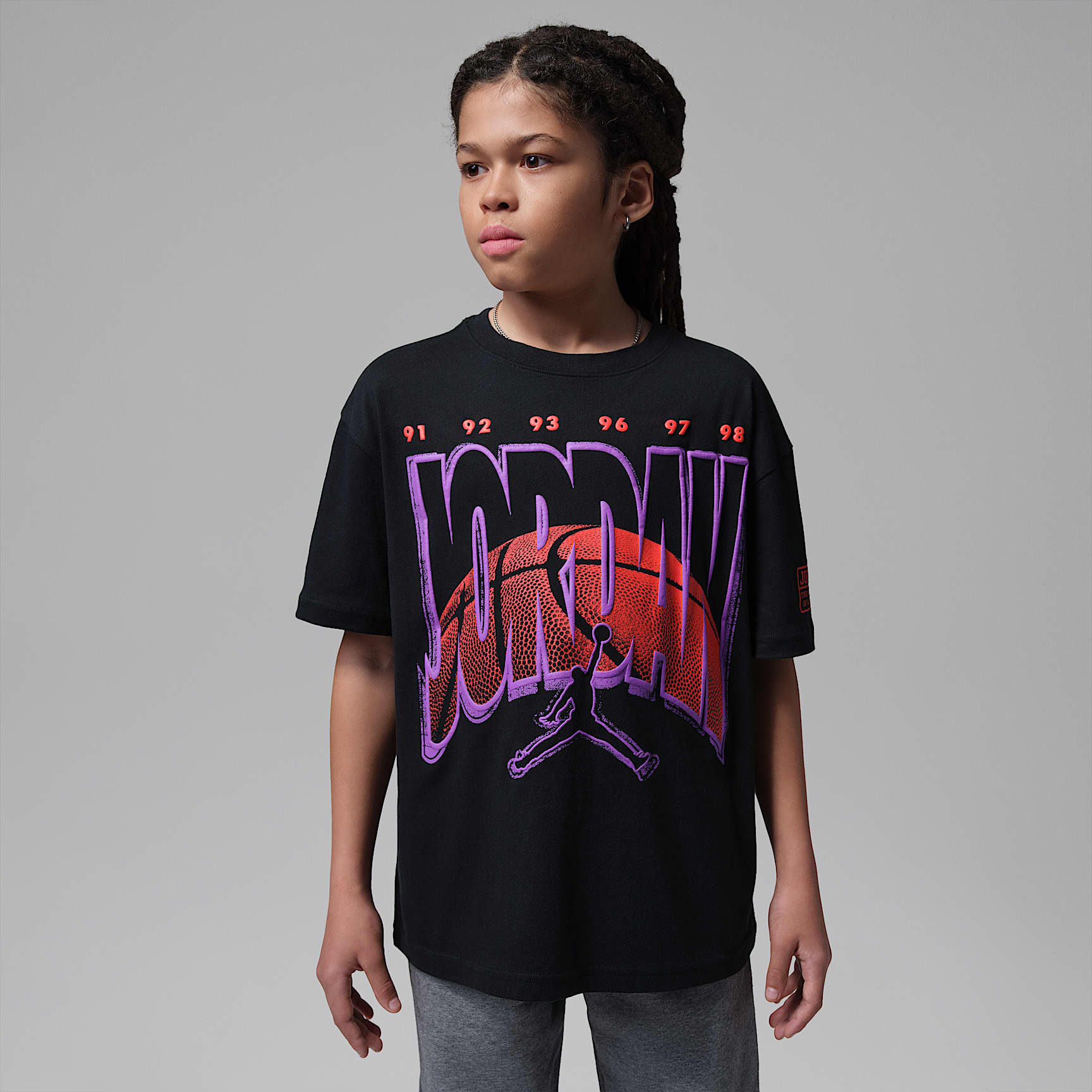 Playera Ball World para niños talla grande Jordan