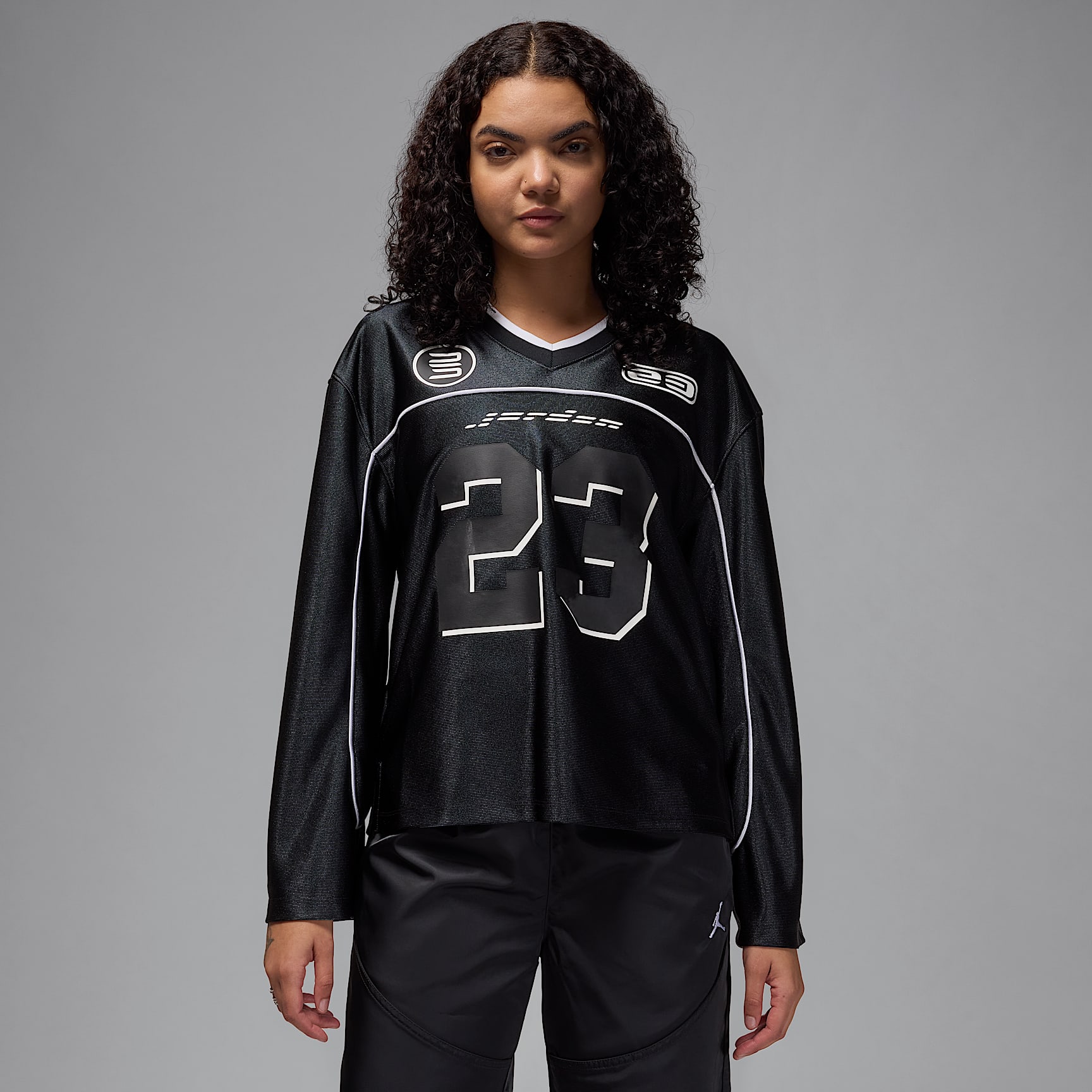 Playera de manga larga tejida para mujer Jordan