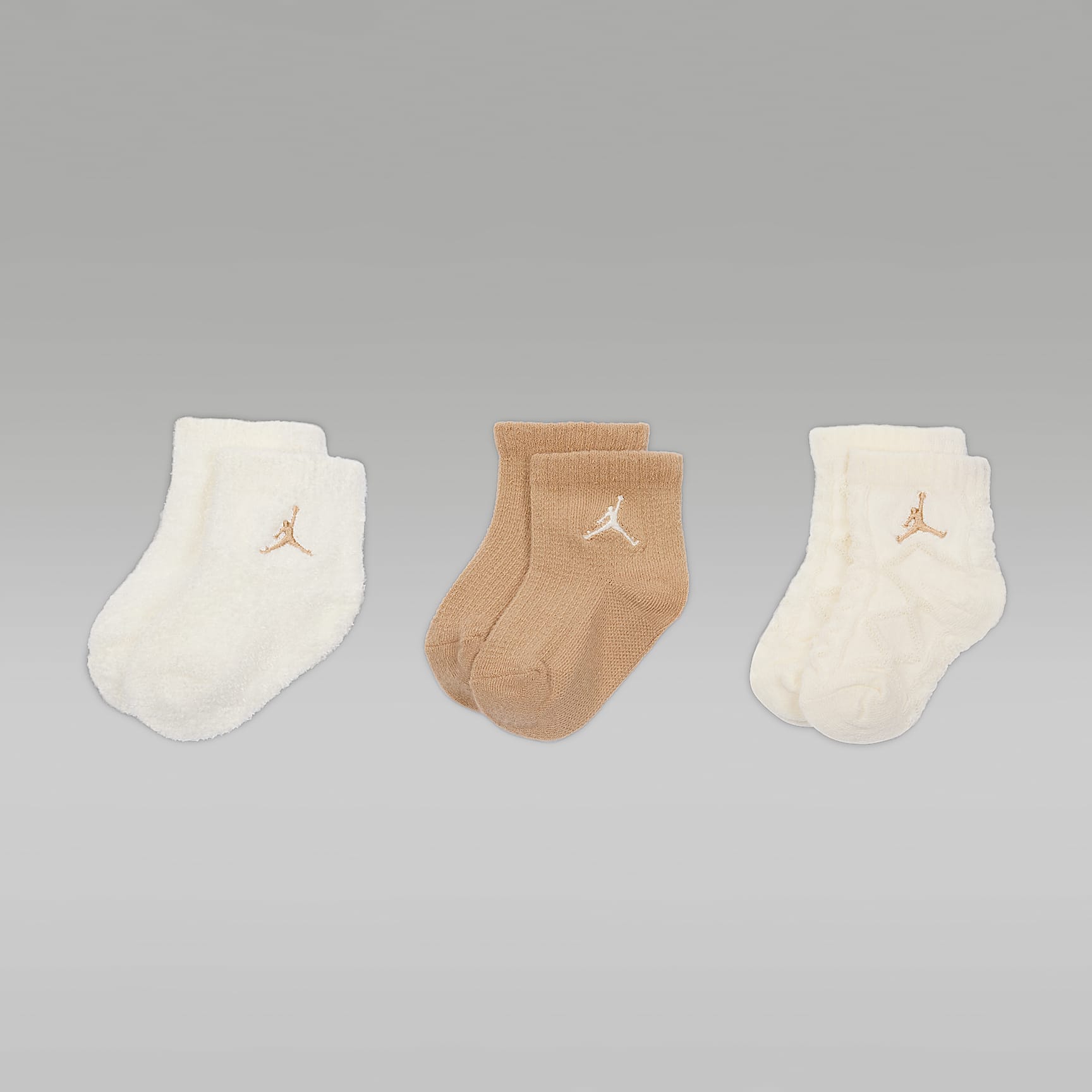 Calcetines cortos, cómodos y suaves para bebé e infantiles (3 pares) Jordan