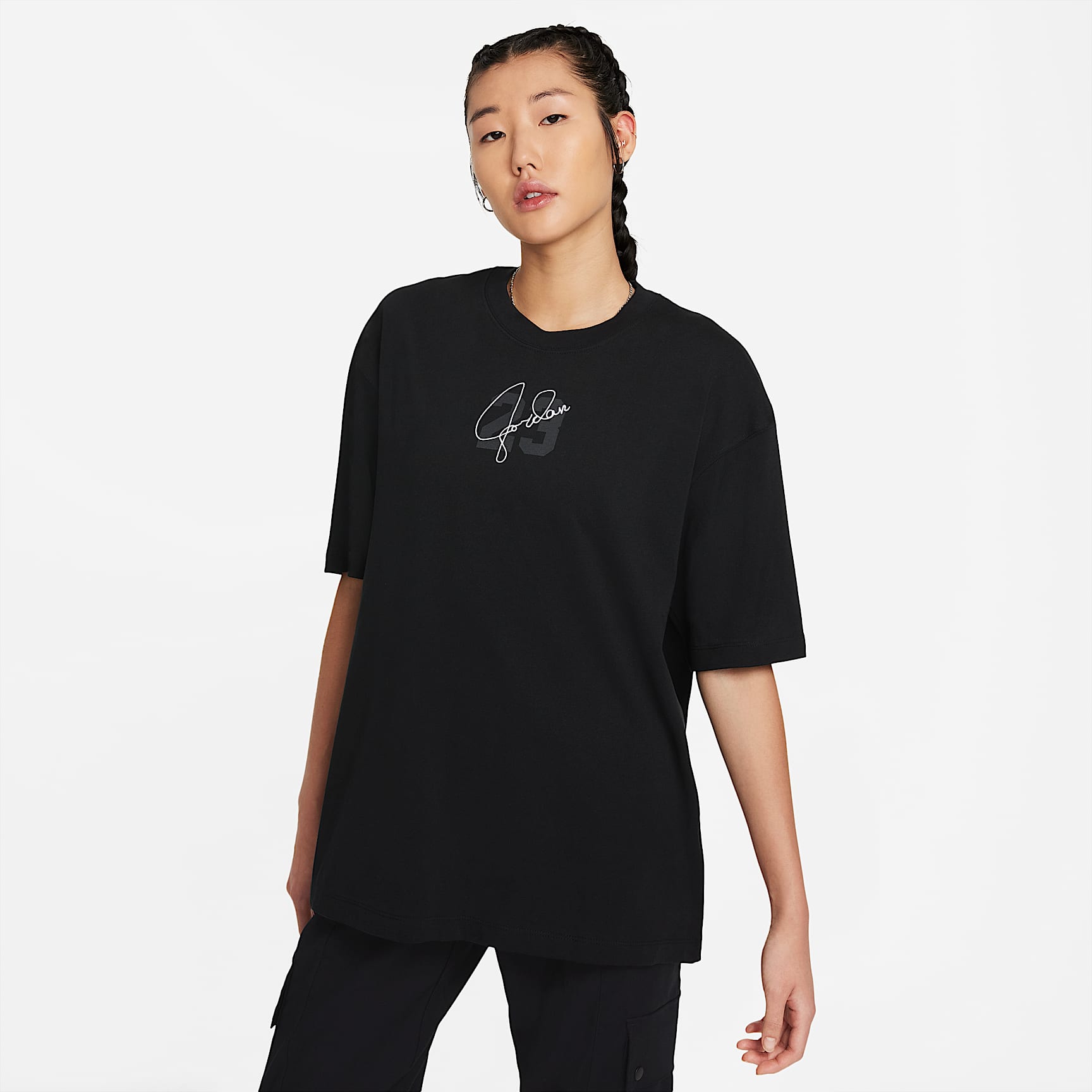 T-shirt a manica corta con grafica Jordan Essentials - Donna