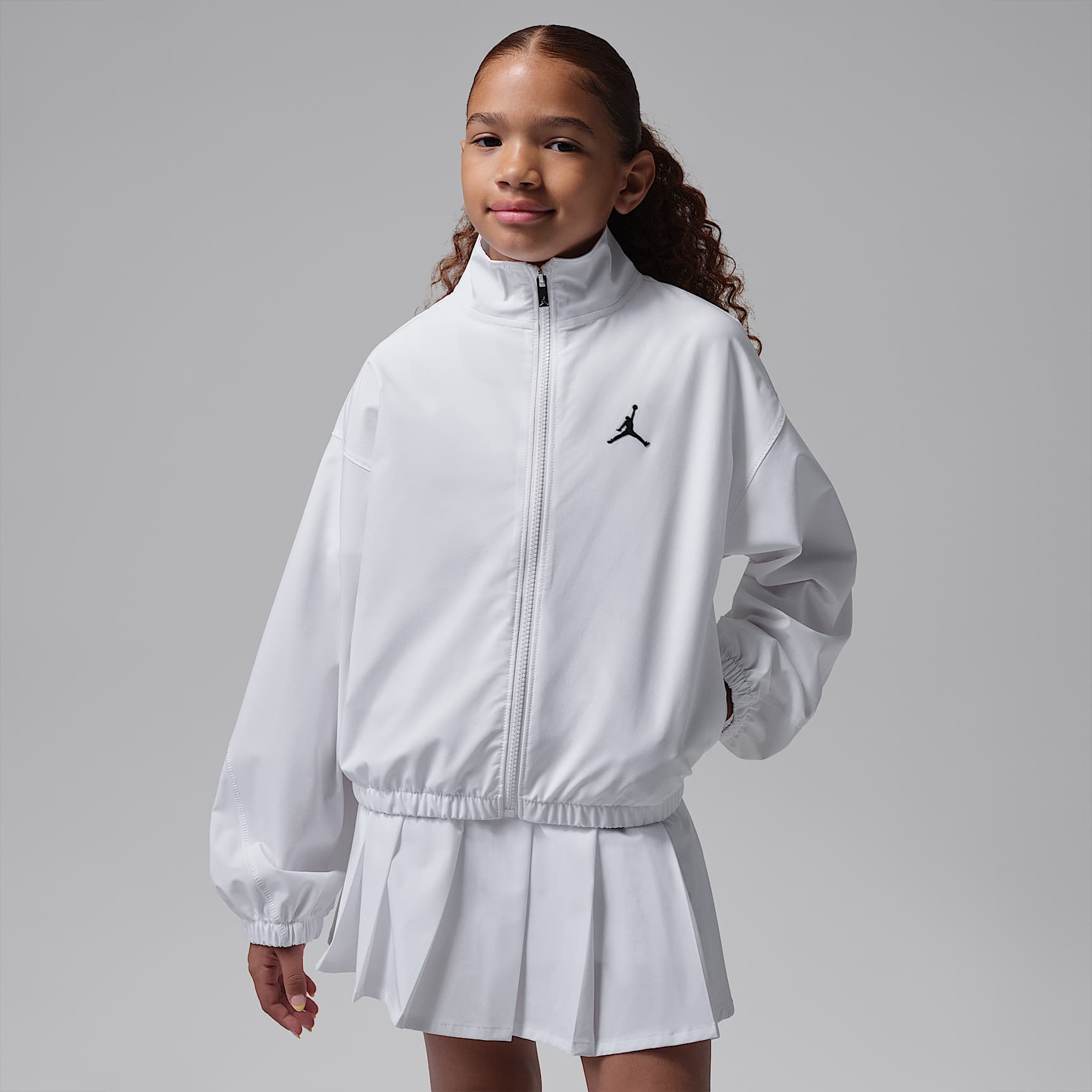 Chamarra de cierre completo para niños talla grande Jordan Jumpman Sport