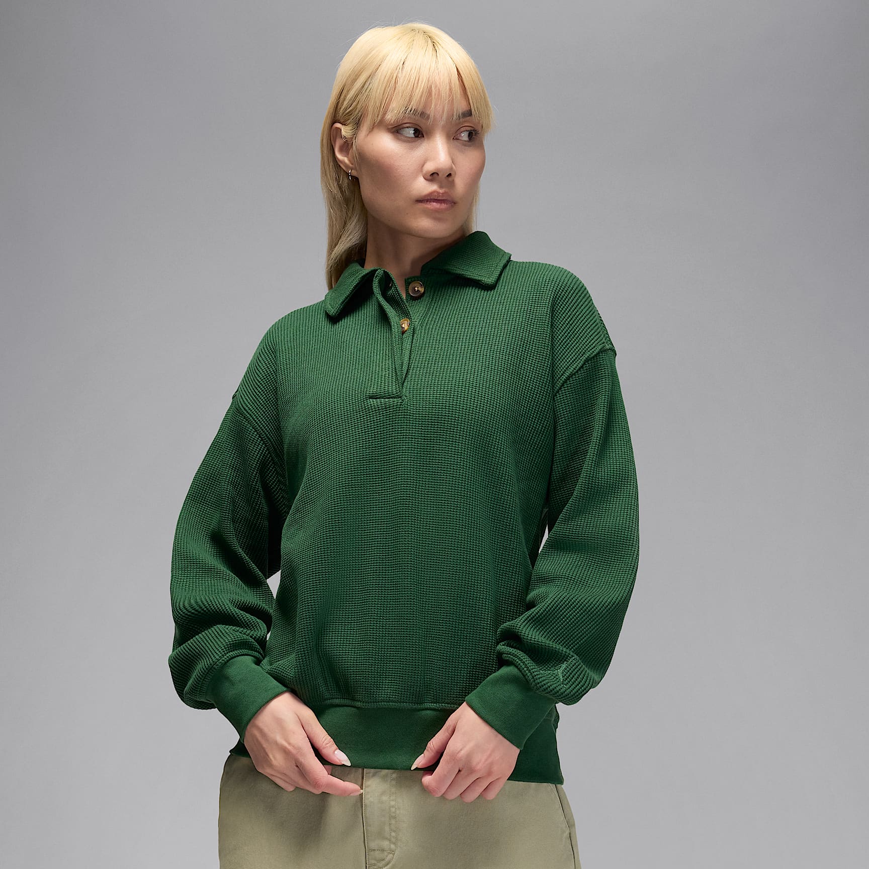 Jordan Flight Women's Long-Sleeve Waffle Top