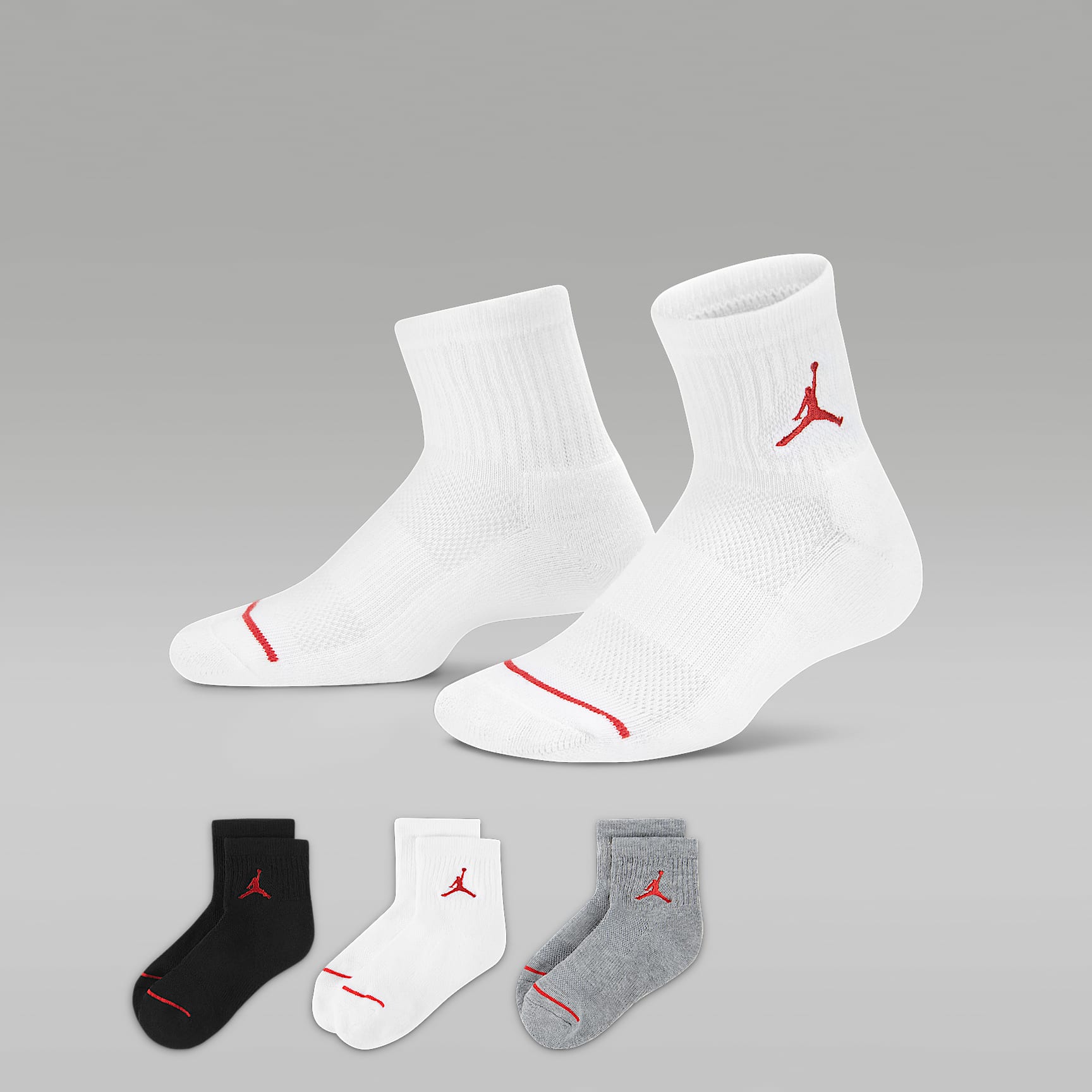 ジョーダン ジュニア クルー ソックス (3足)