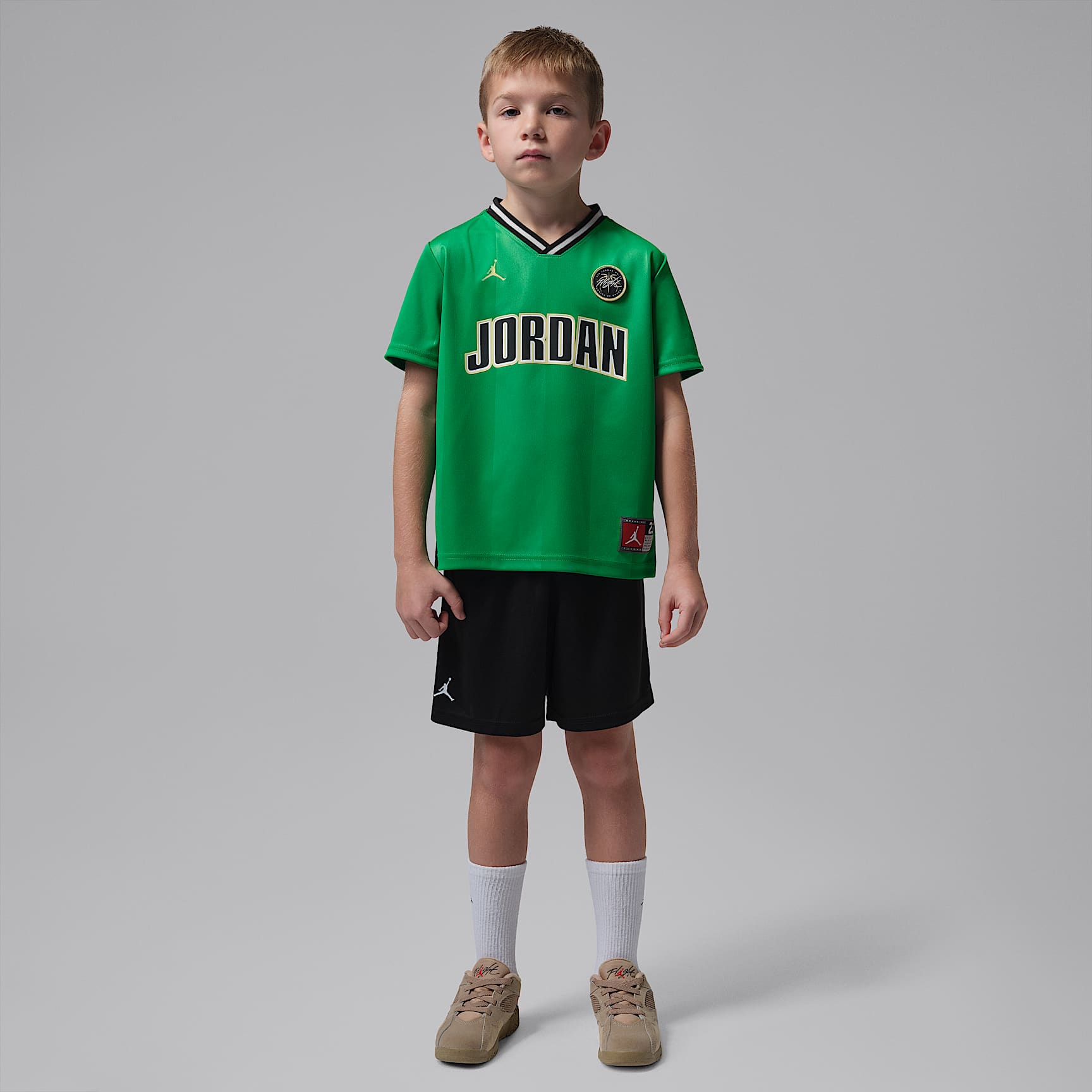 조던 리틀키즈 스포츠 저지 앤드 메쉬 쇼츠 세트