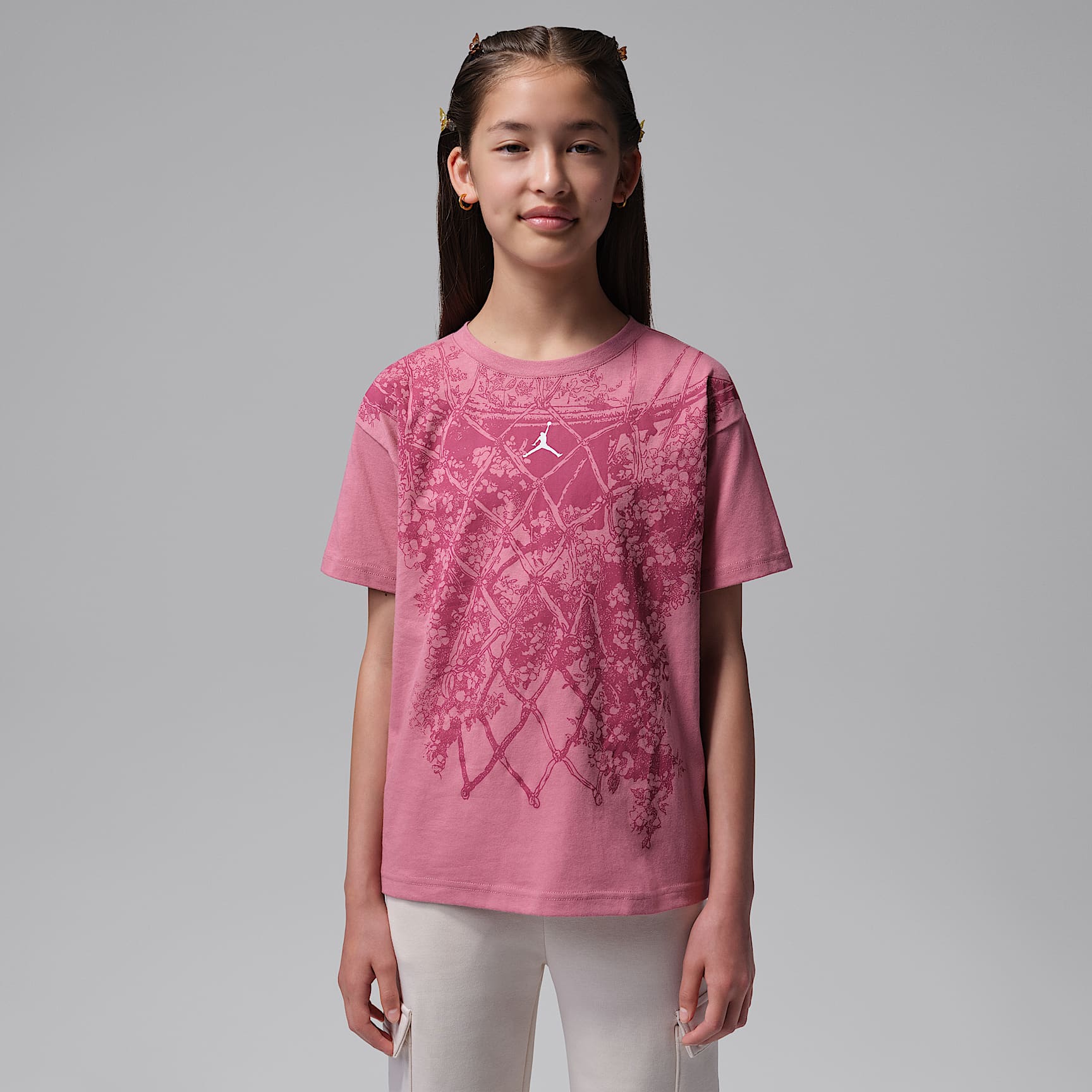 Jordan Big Kids' Net Bouquet T-Shirt