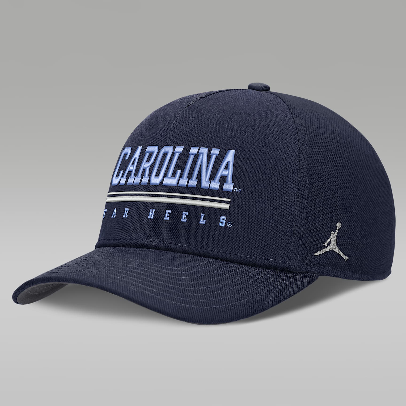 Gorra universitaria marca Jordan Dri-FIT ajustable para hombre North Carolina Sideline Practice Rise