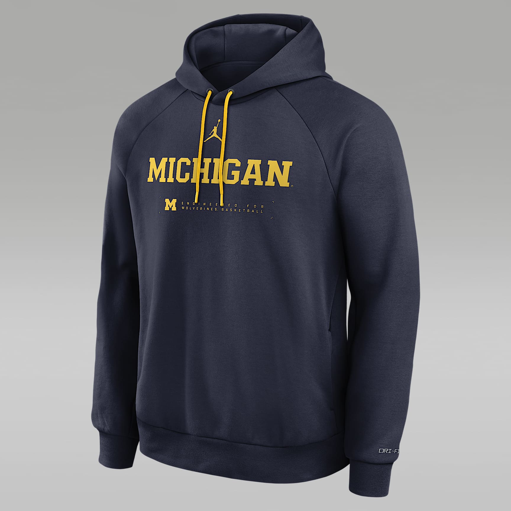 Sudadera con gorro sin cierre Jordan Brand Dri-FIT para hombre Michigan Courtside Basketball Practice