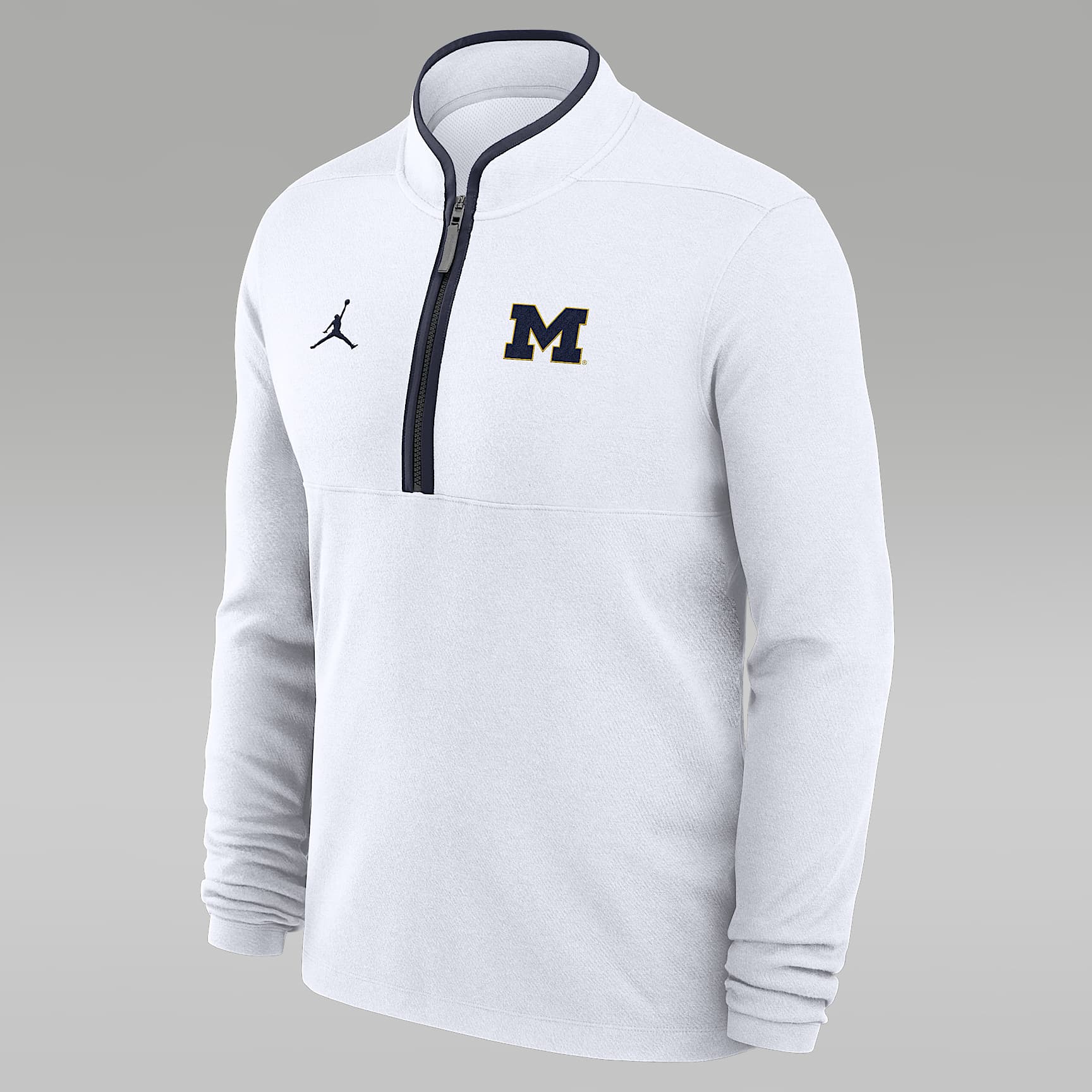 Michigan Victory Men's Jordan Brand Dri-FIT College 1/2-Zip Long-Sleeve Top