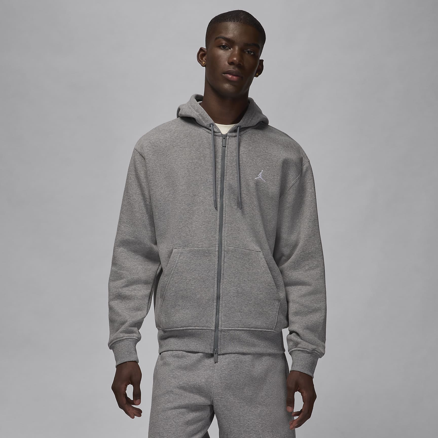 Sudadera con gorro de cierre completo para hombre Jordan Brooklyn Fleece