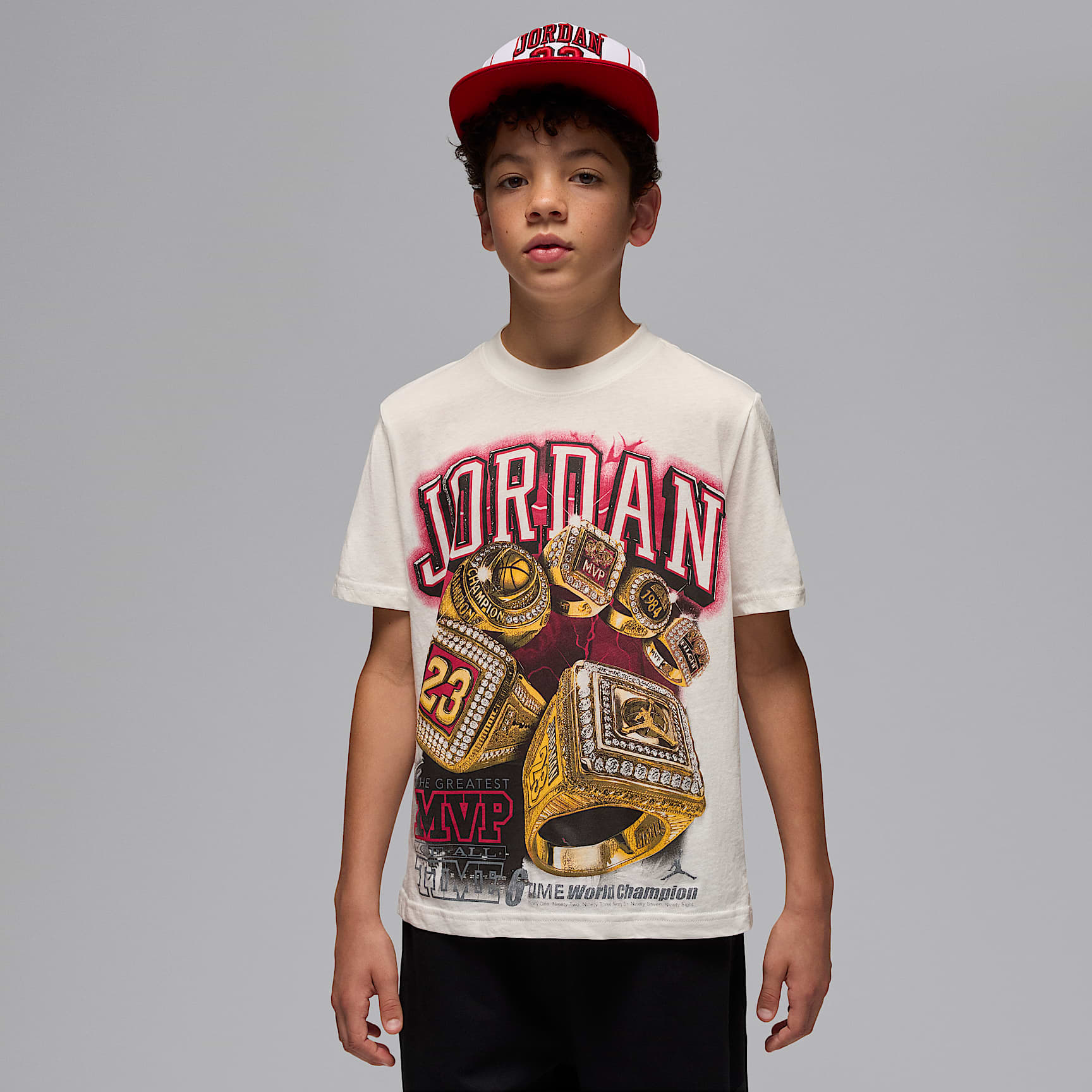 Playera 6 Rings para niños talla grande Jordan