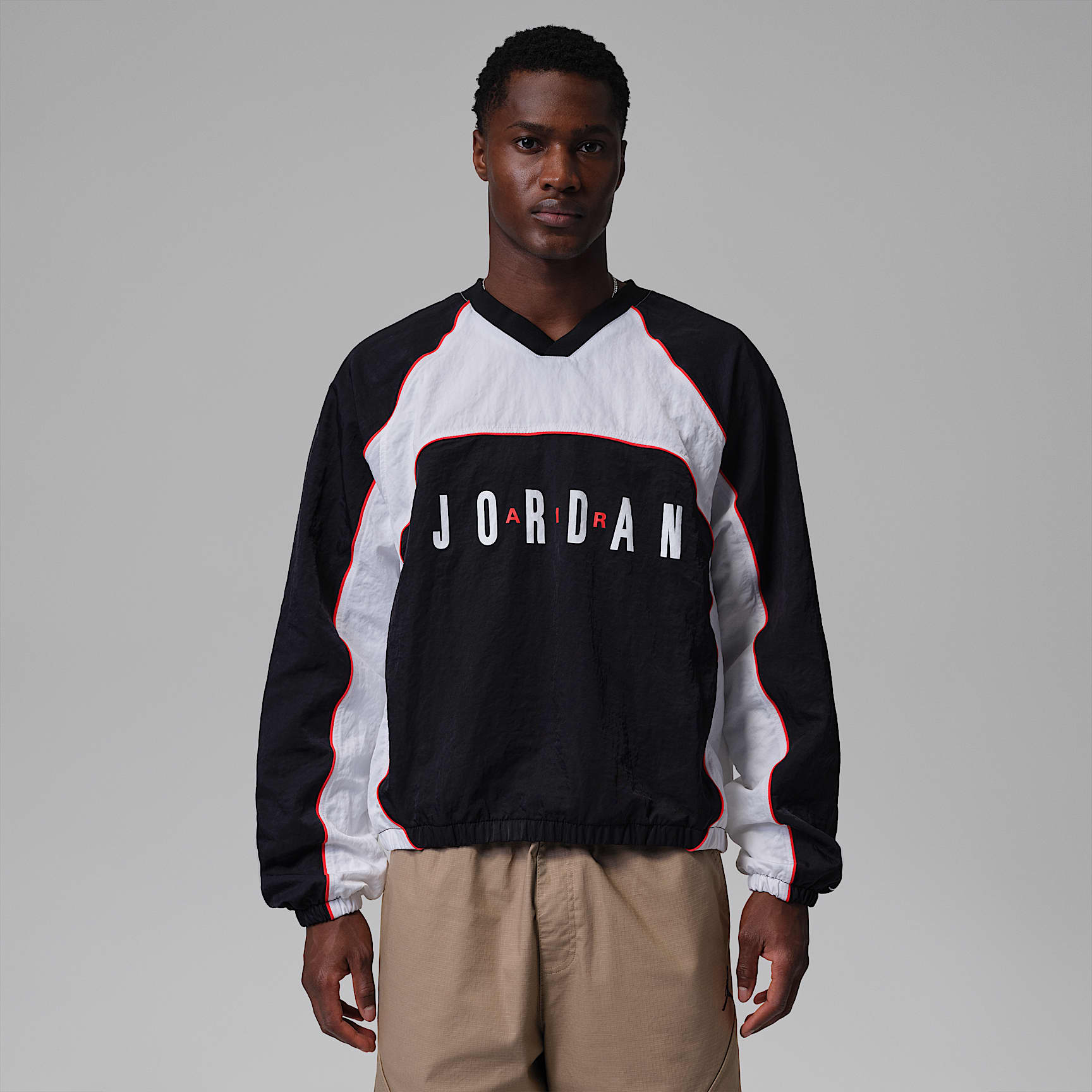 Playera de calentamiento de manga larga Jordan Flight para hombre