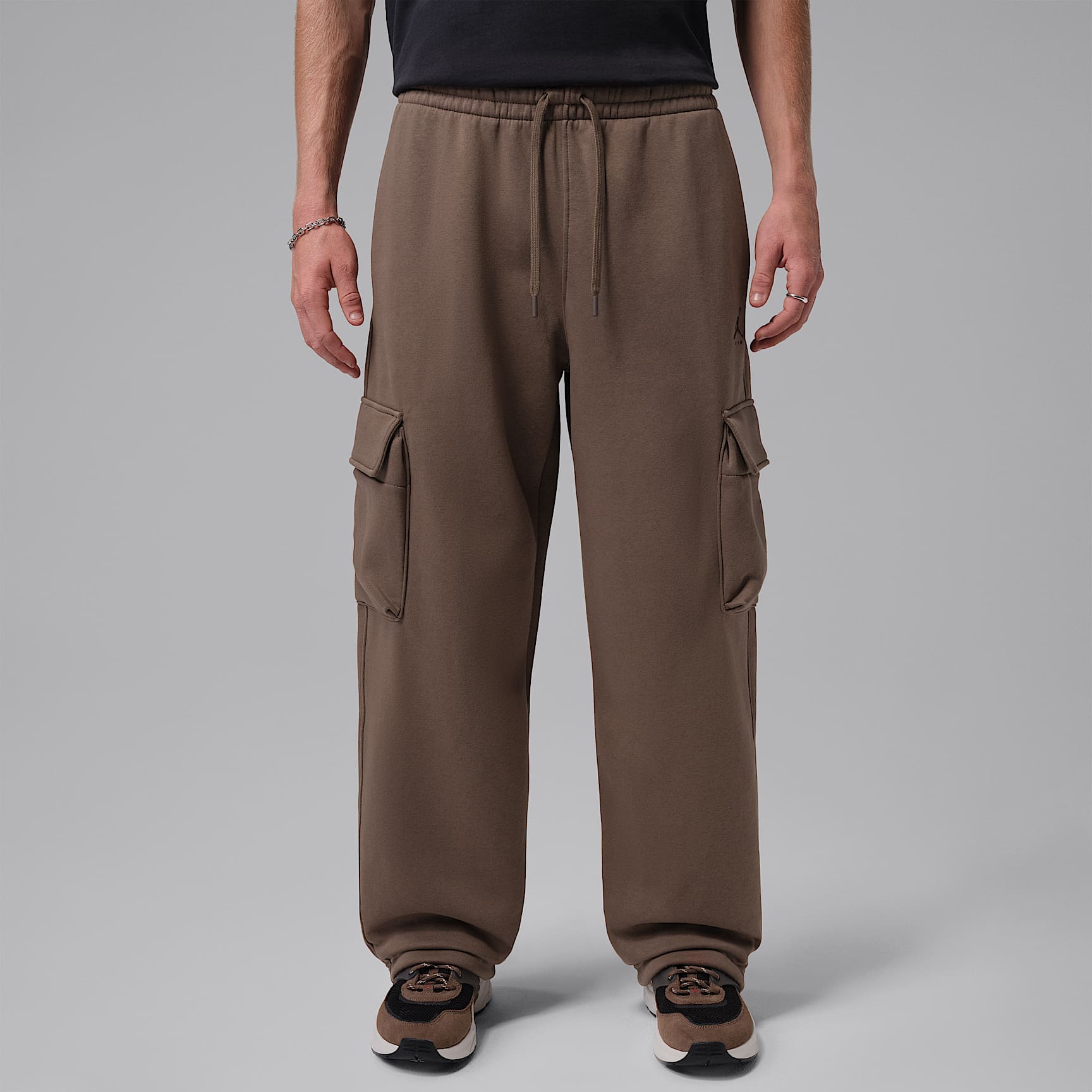 Pánské oversize flísové cargo kalhoty Jordan Brooklyn