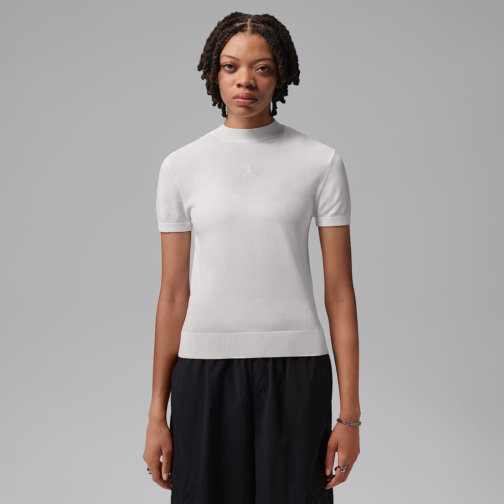 Jordan Sport Women's Mock-Neck Short-Sleeve Golf Top